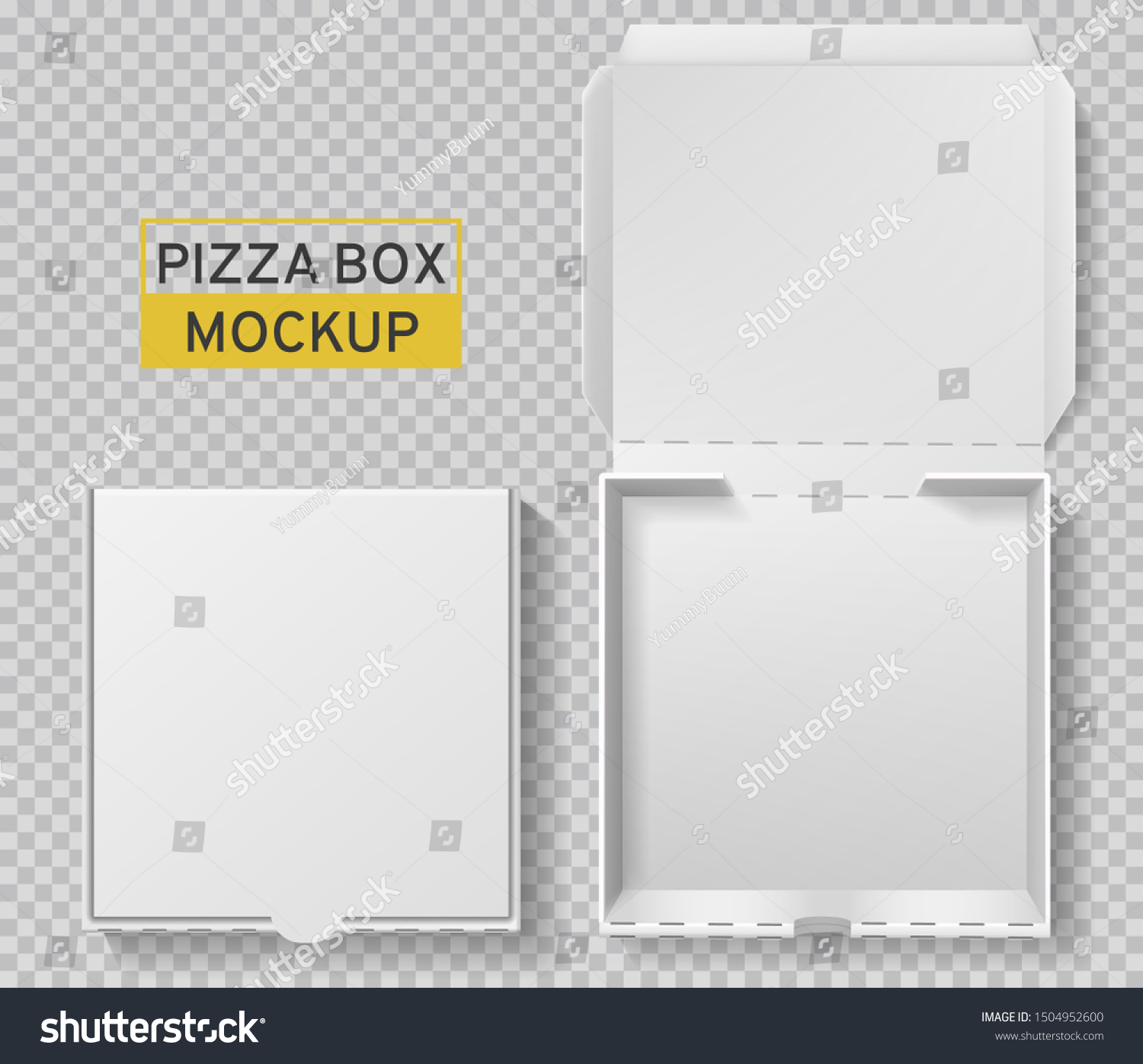 closed pizza box
