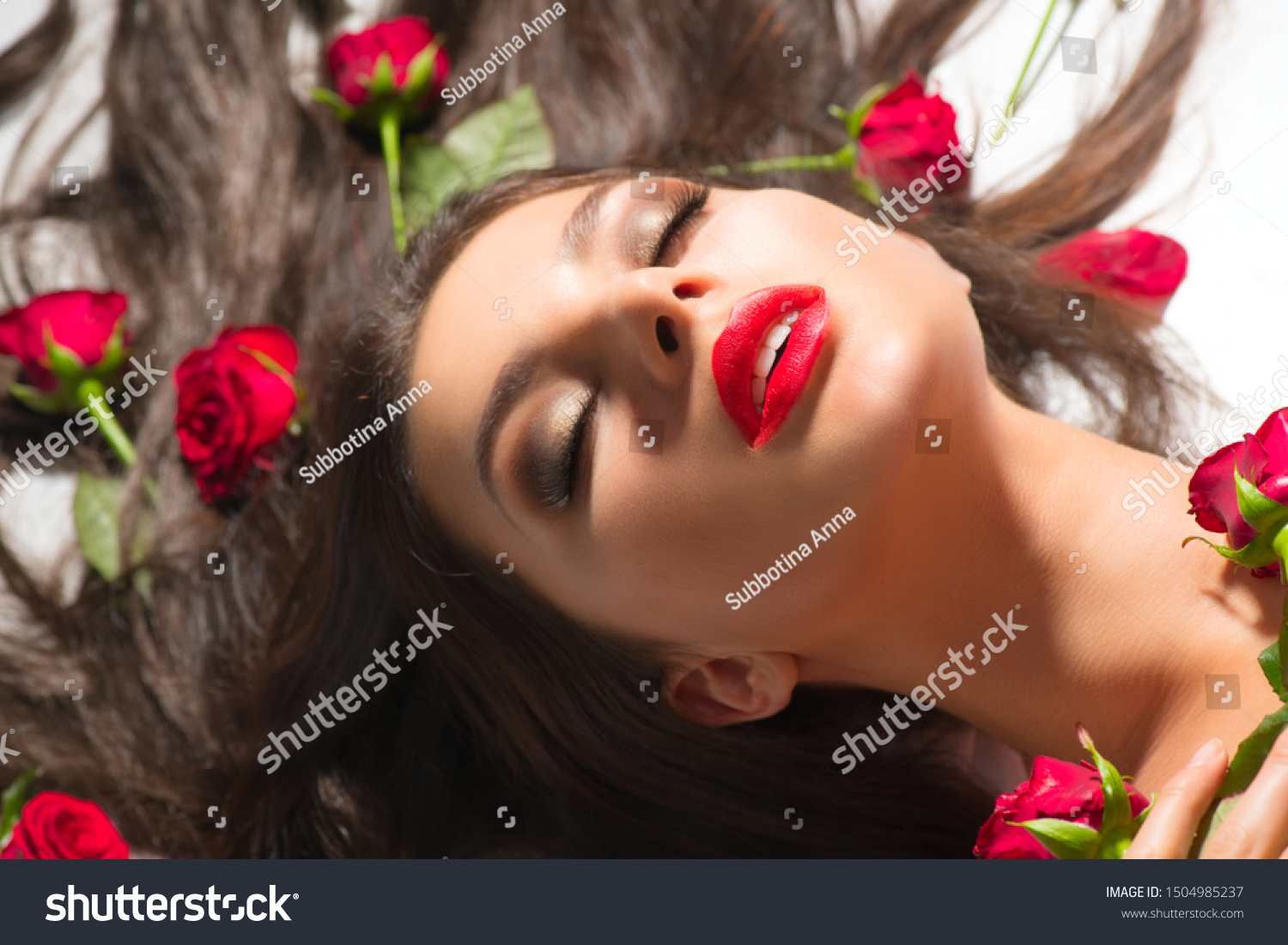 Beauty Sexy Model Girl Lying On Stock Photo Shutterstock