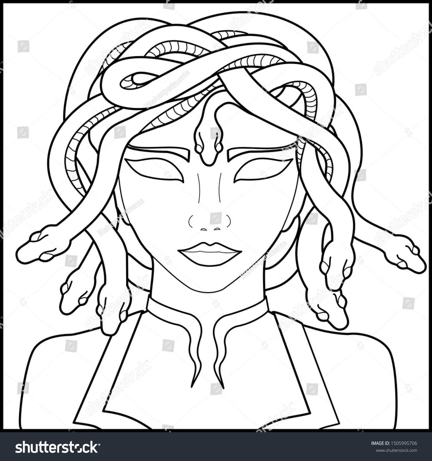 medusa coloring pages