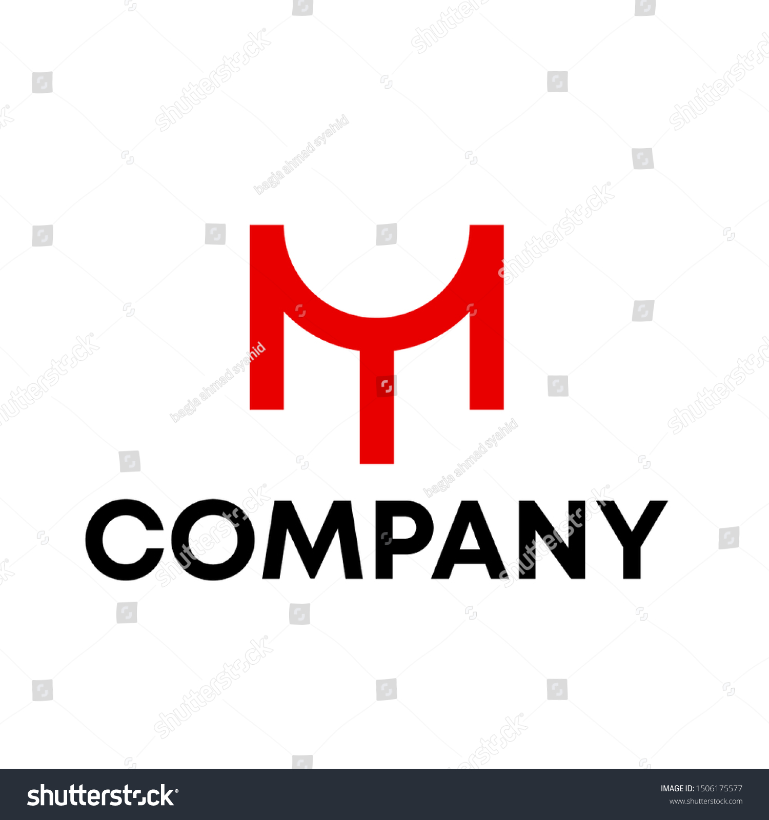 Simple M Logo Design Vector M Stock Vector (Royalty Free) 1506175577 ...