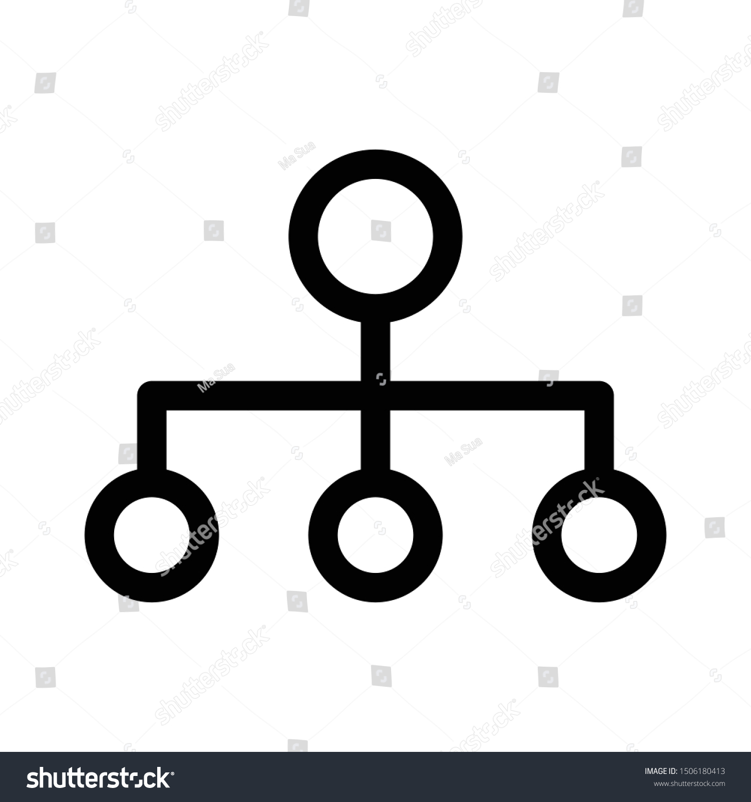 Hierarchy Vector Graphics Outline Icon Stock Vector (Royalty Free ...