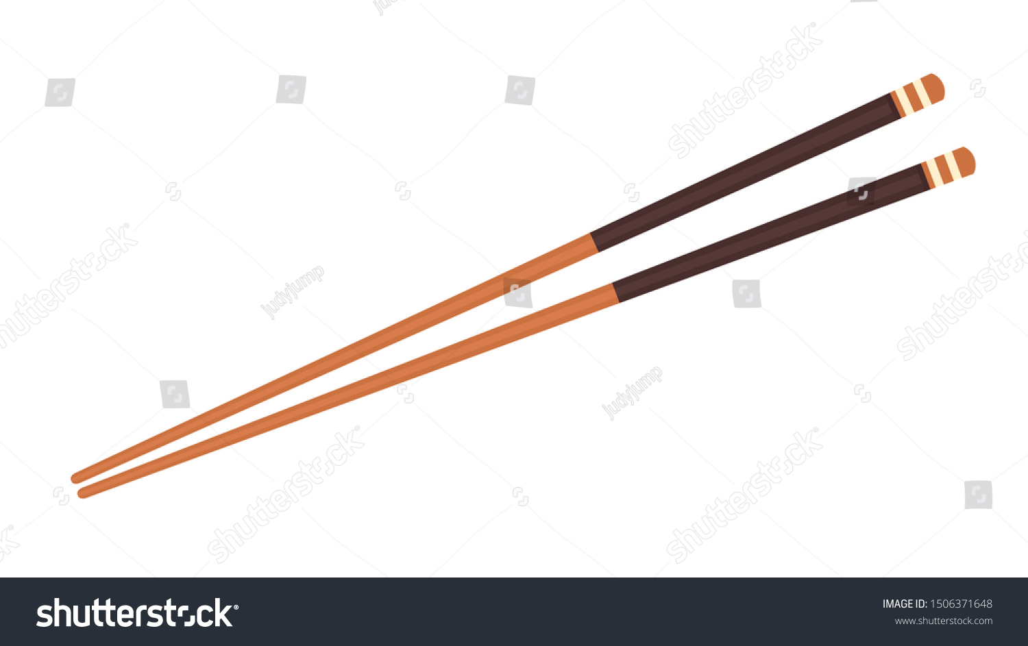 Chopsticks Vector Chopsticks On White Background Stock Vector (royalty 