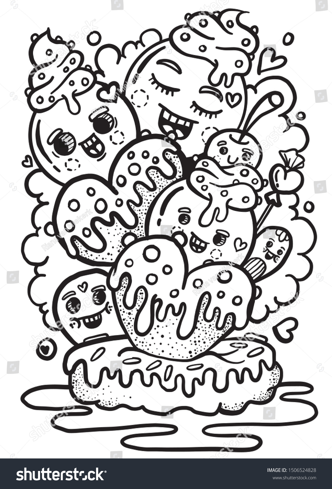 coloring pages of sweets
