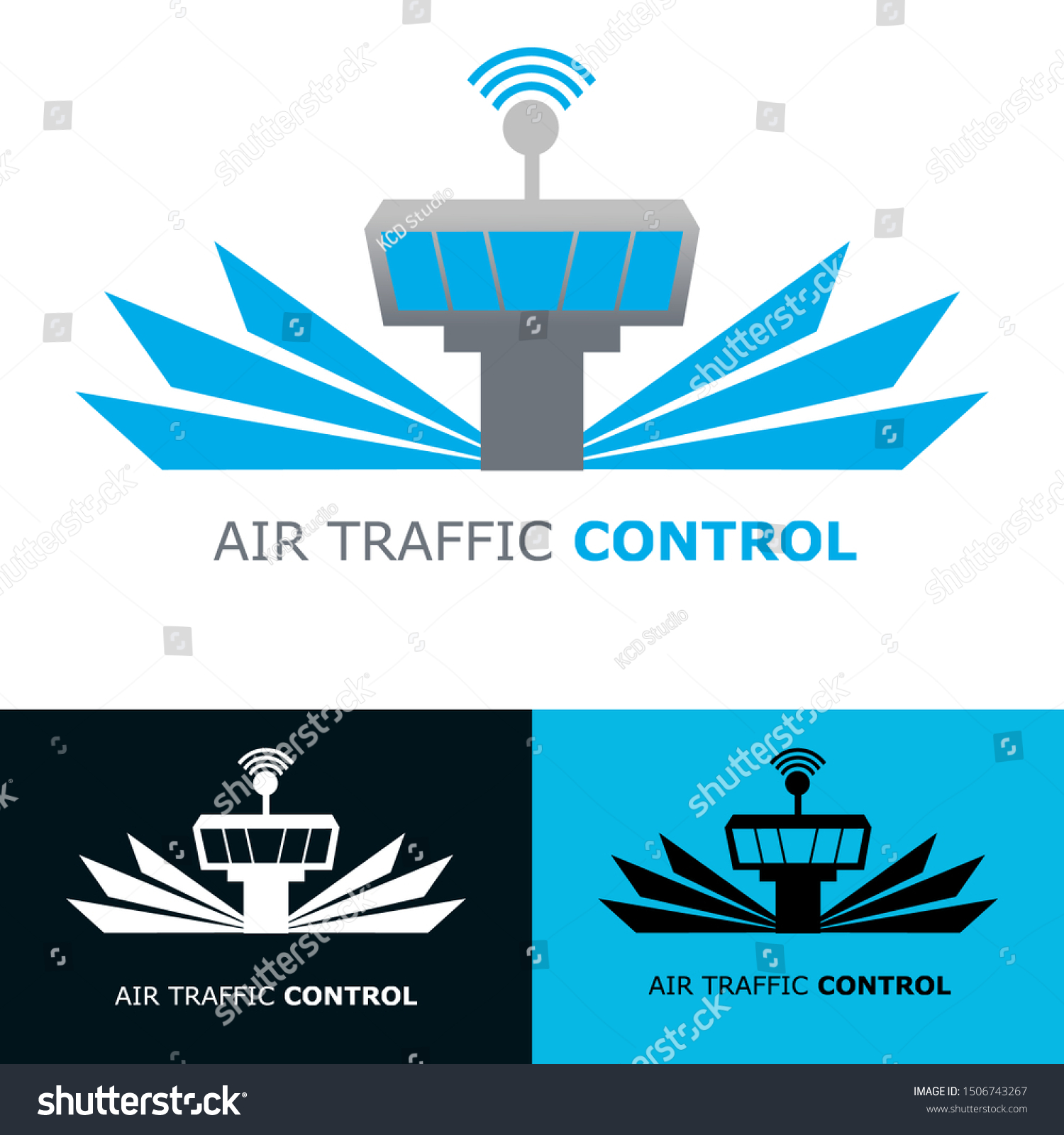 Air Traffic Controller Logo Template Vector Stock Vector (Royalty Free ...