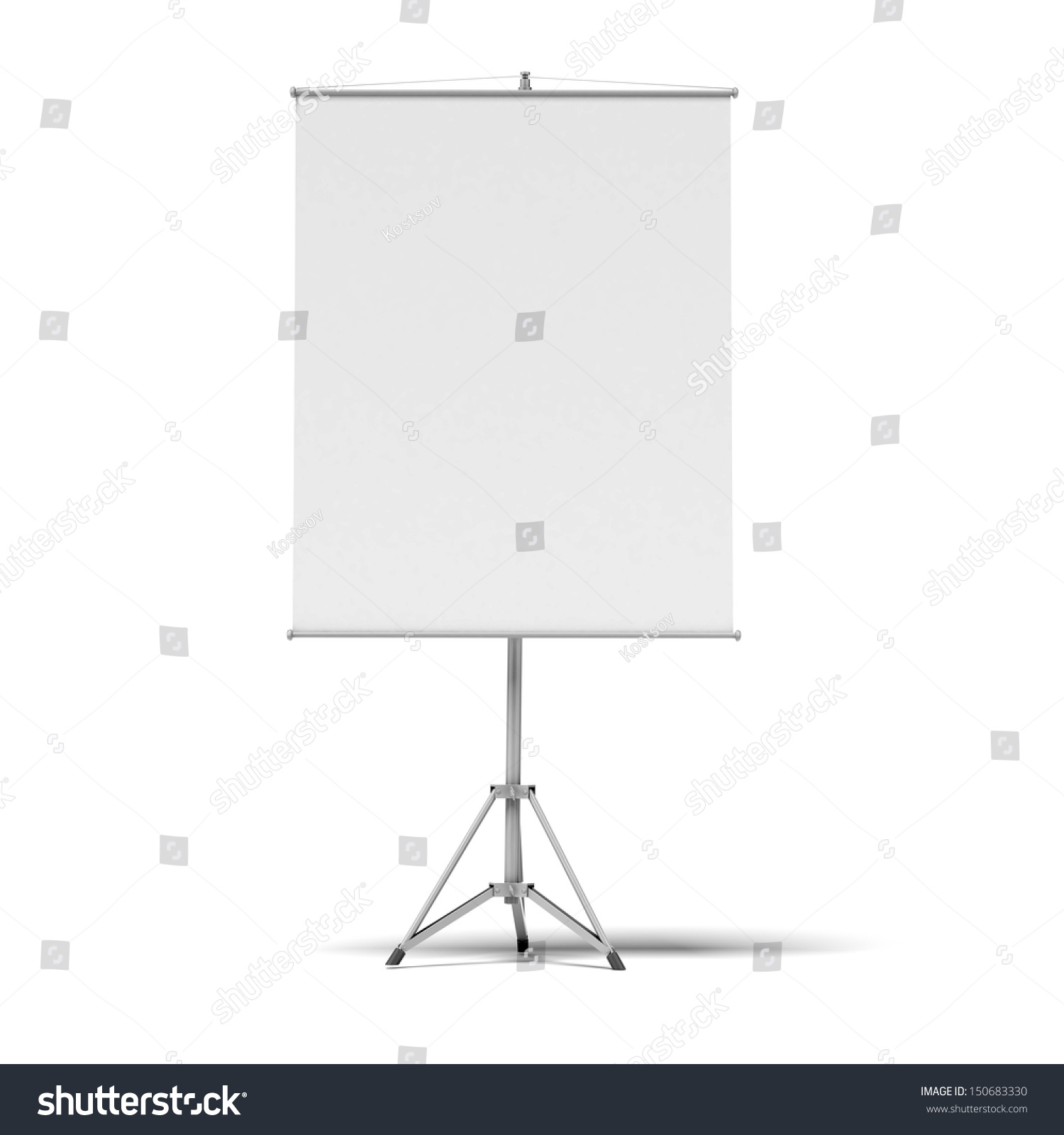 Blank Presentation Roller Screen Stock Illustration 150683330 ...