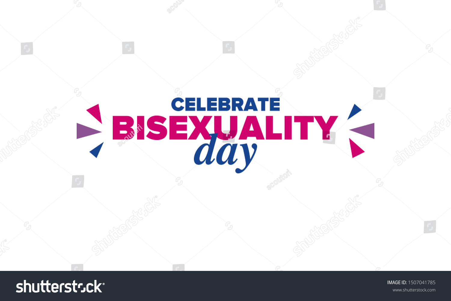 Celebrate Bisexuality Day Bisexual Pride Bi Stock Vector Royalty Free