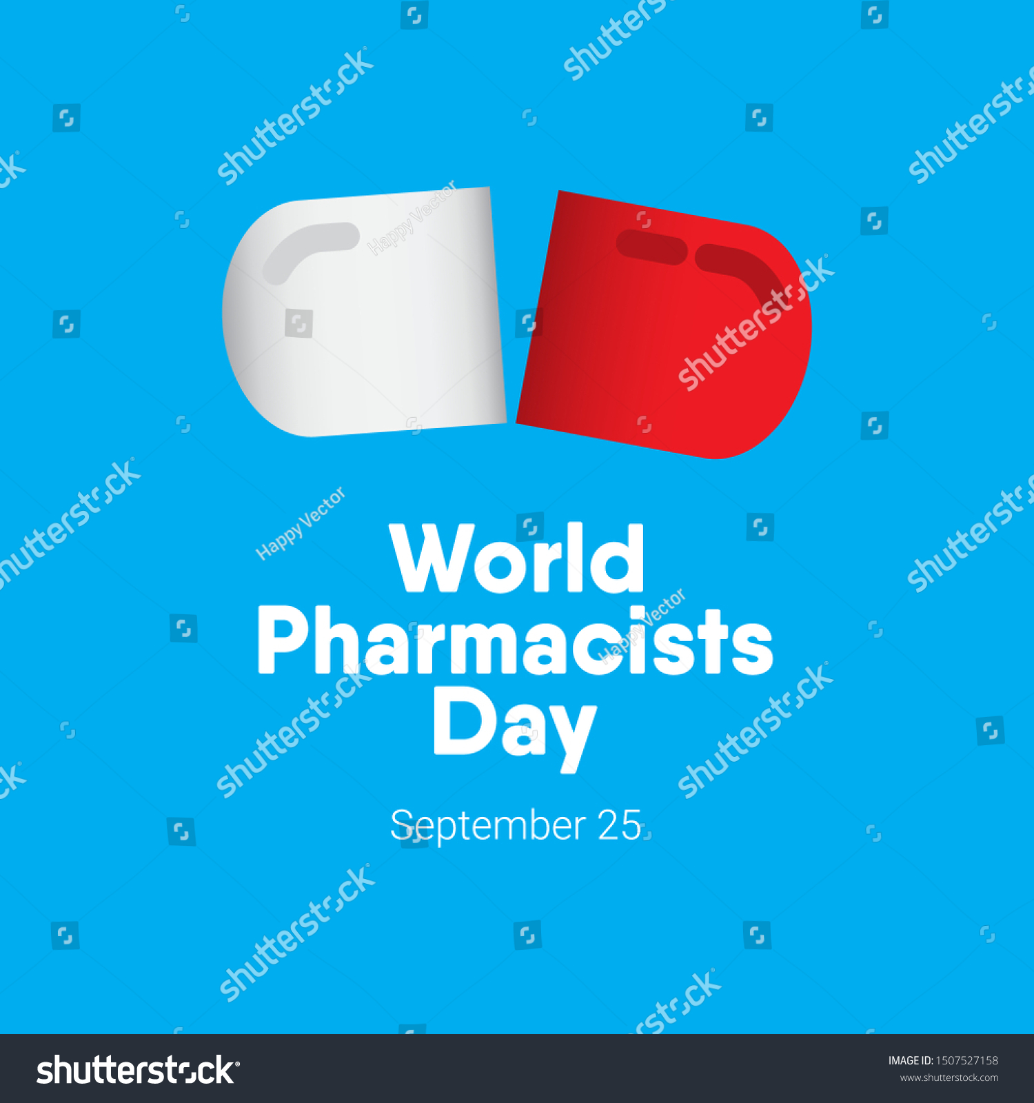 World Pharmacists Day Design Template Stock Vector (Royalty Free ...