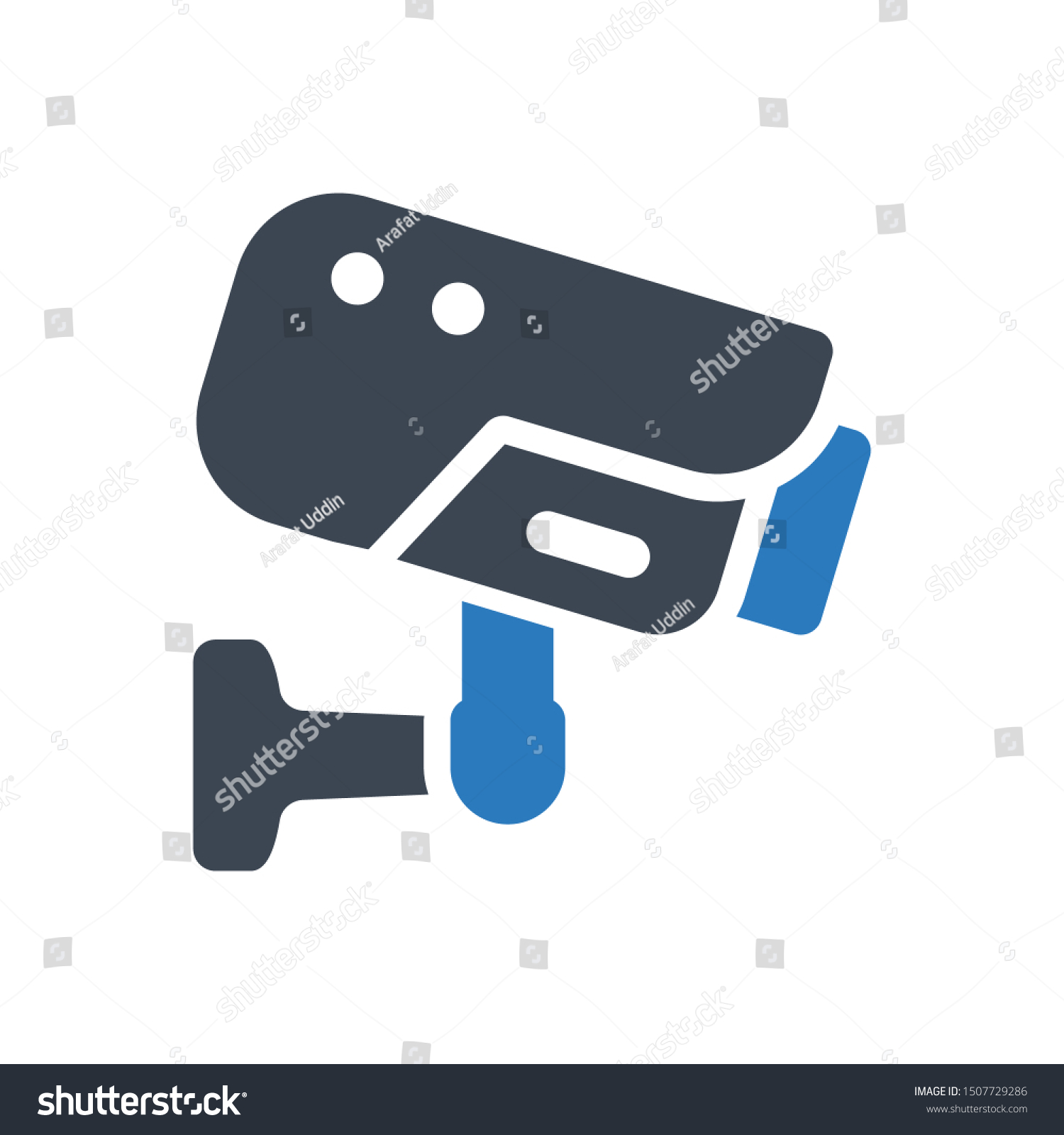 Cctv Camera Footage Evidence Icon Stock Vector (Royalty Free ...