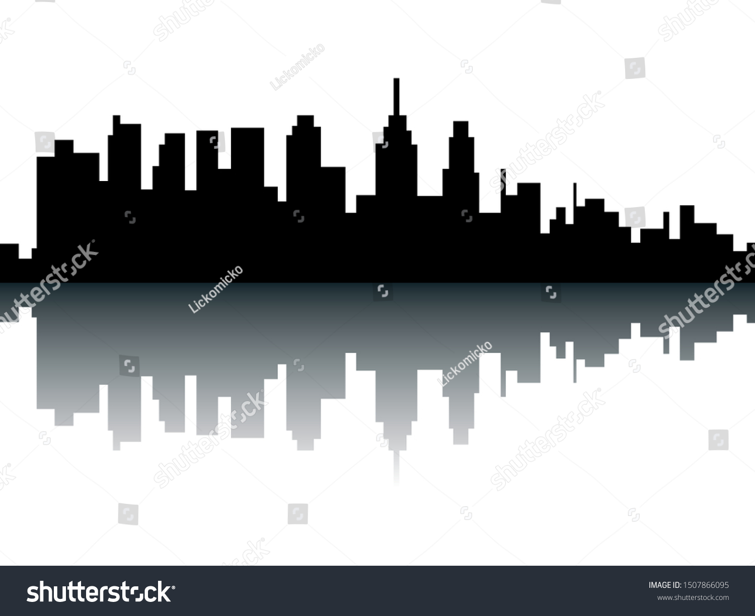 Silhouette Skyline Philadelphia Pennsylvania Stock Vector (Royalty Free ...