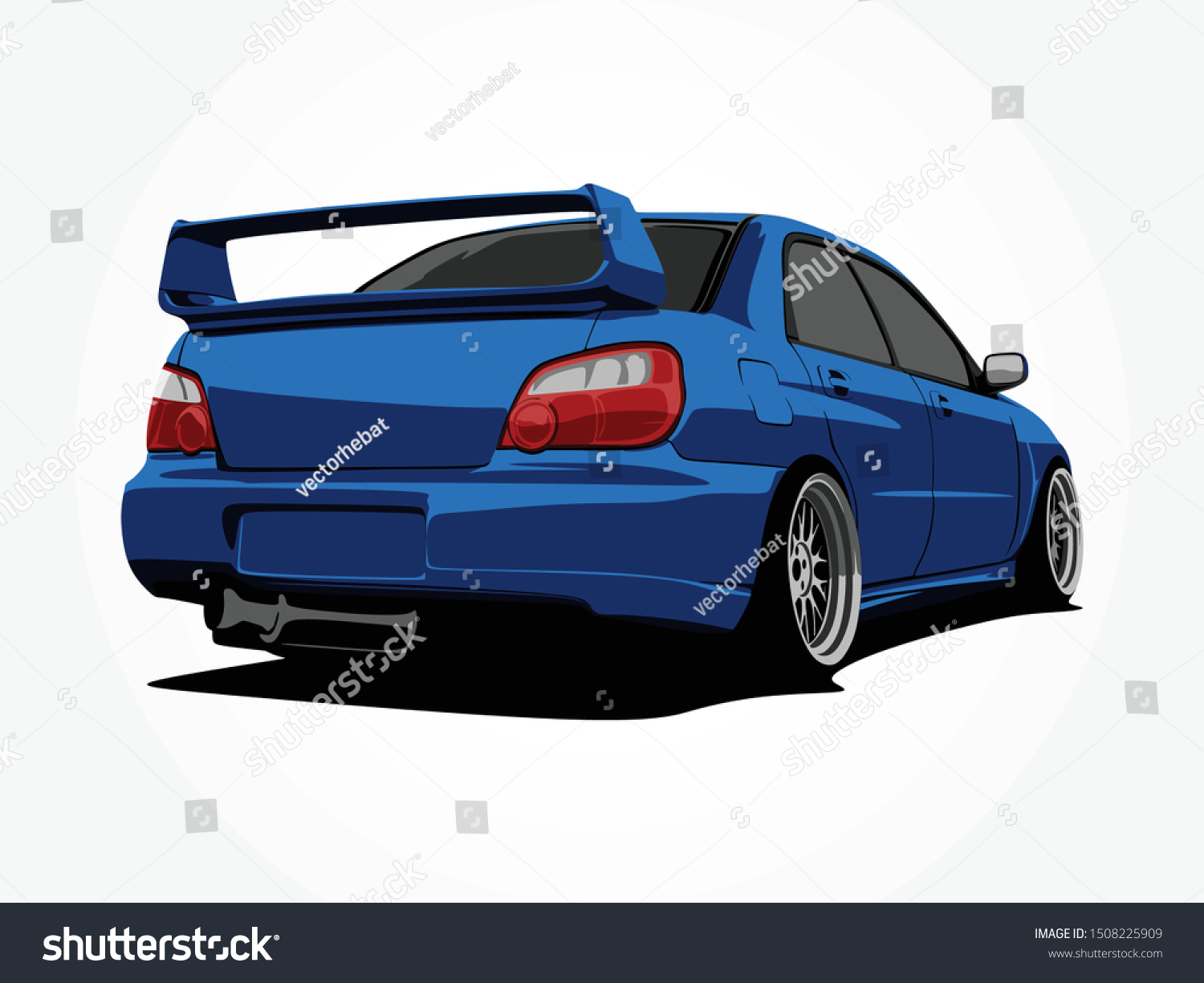 Custom Car Vector Illustration Art Stock Vector (Royalty Free ...