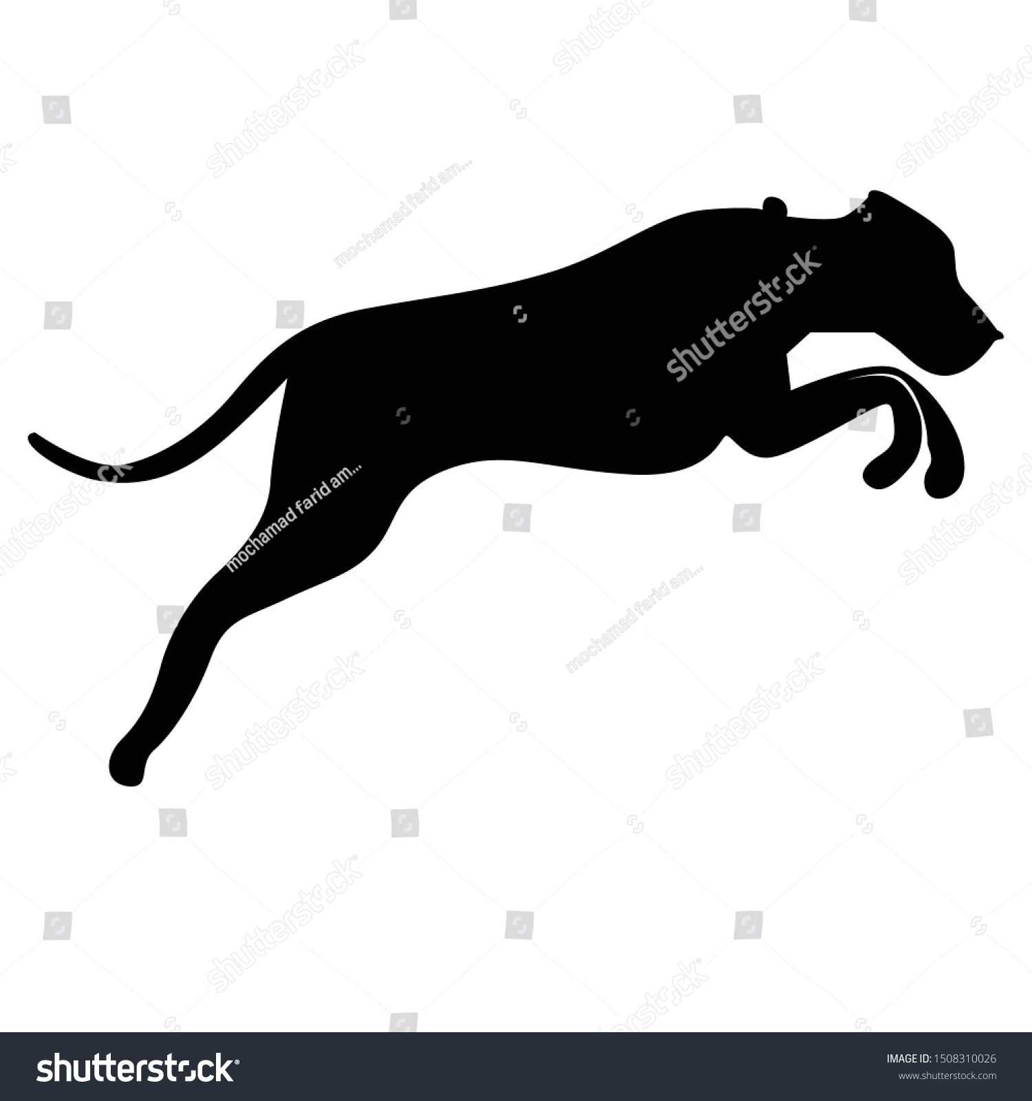 Dog Silhouette Vector Various Poses Stock Vector (Royalty Free ...