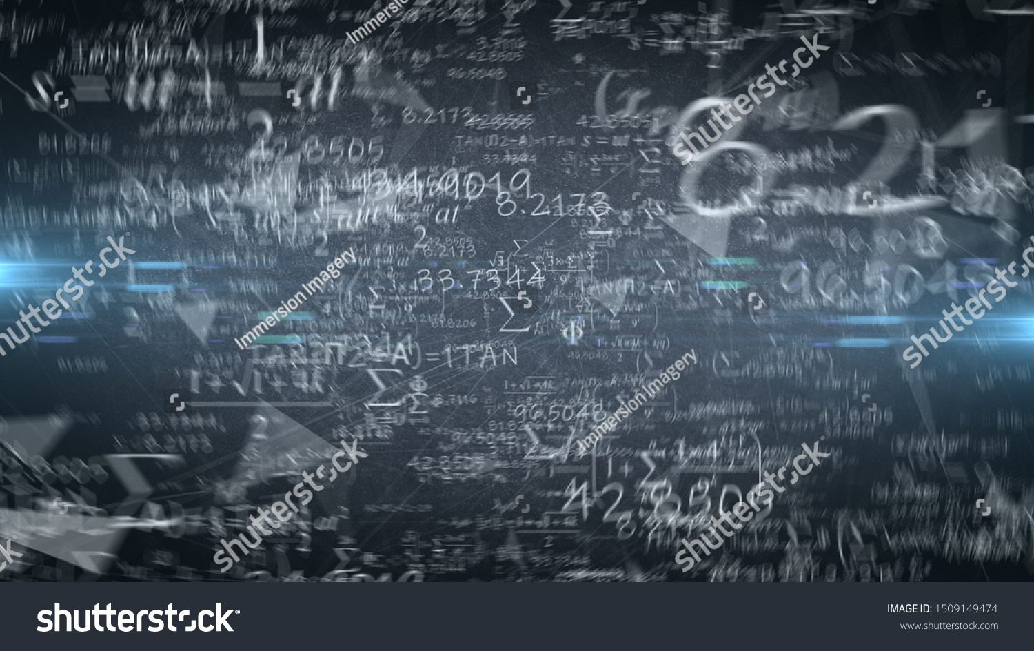 Algorithm Math Equations Artificial Intelligence Neural Stock ...