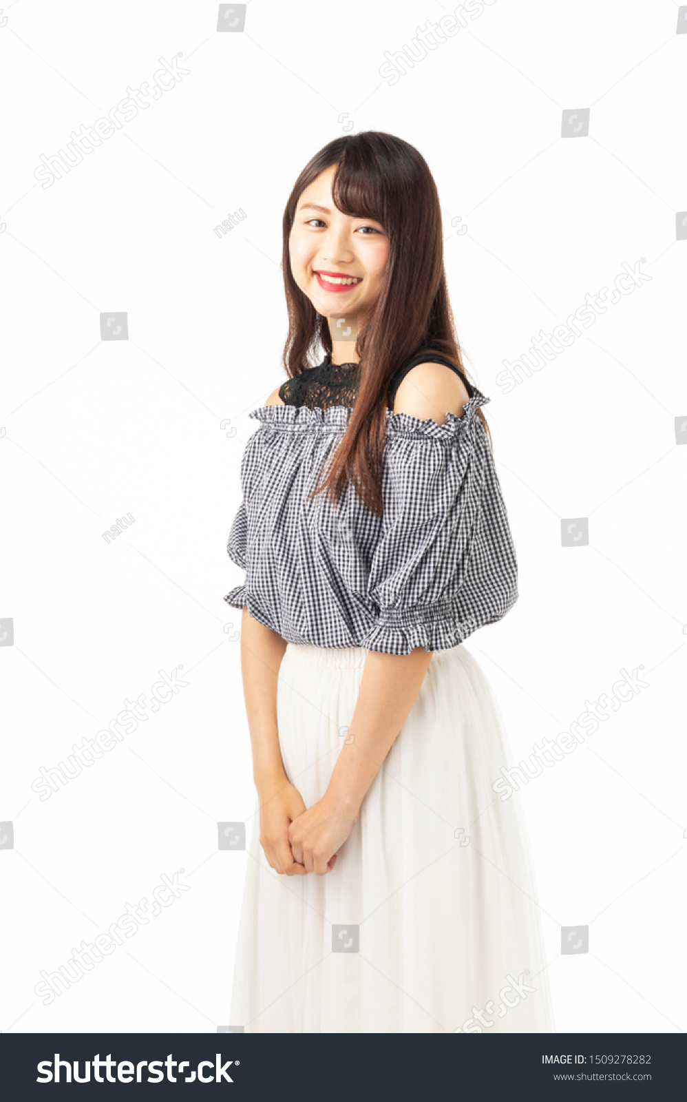 Japanese Female College Student Studio Portrait Stock Photo 1509278282 ...