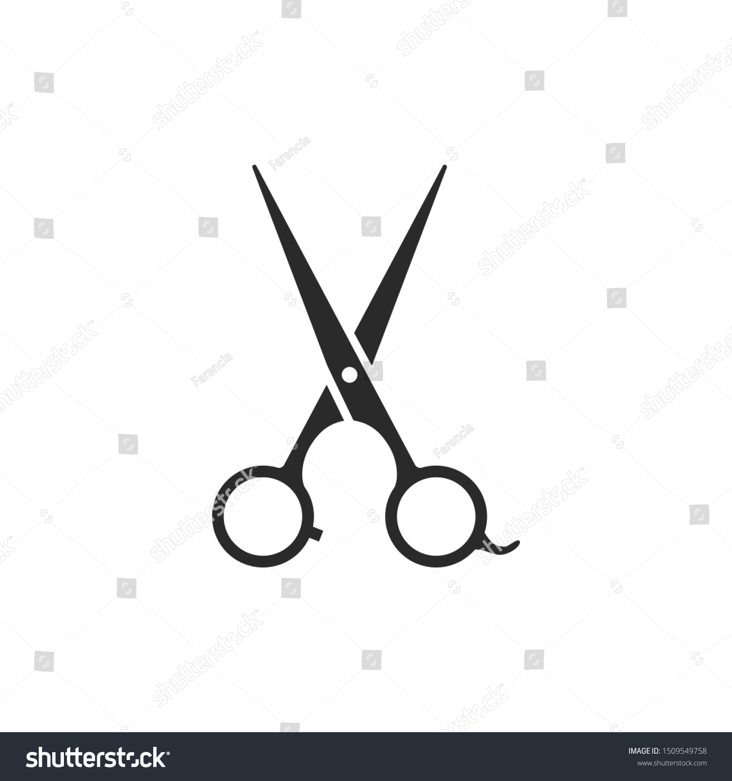 Scissors Icon Logo Vector Illustration Stock Vector (Royalty Free ...