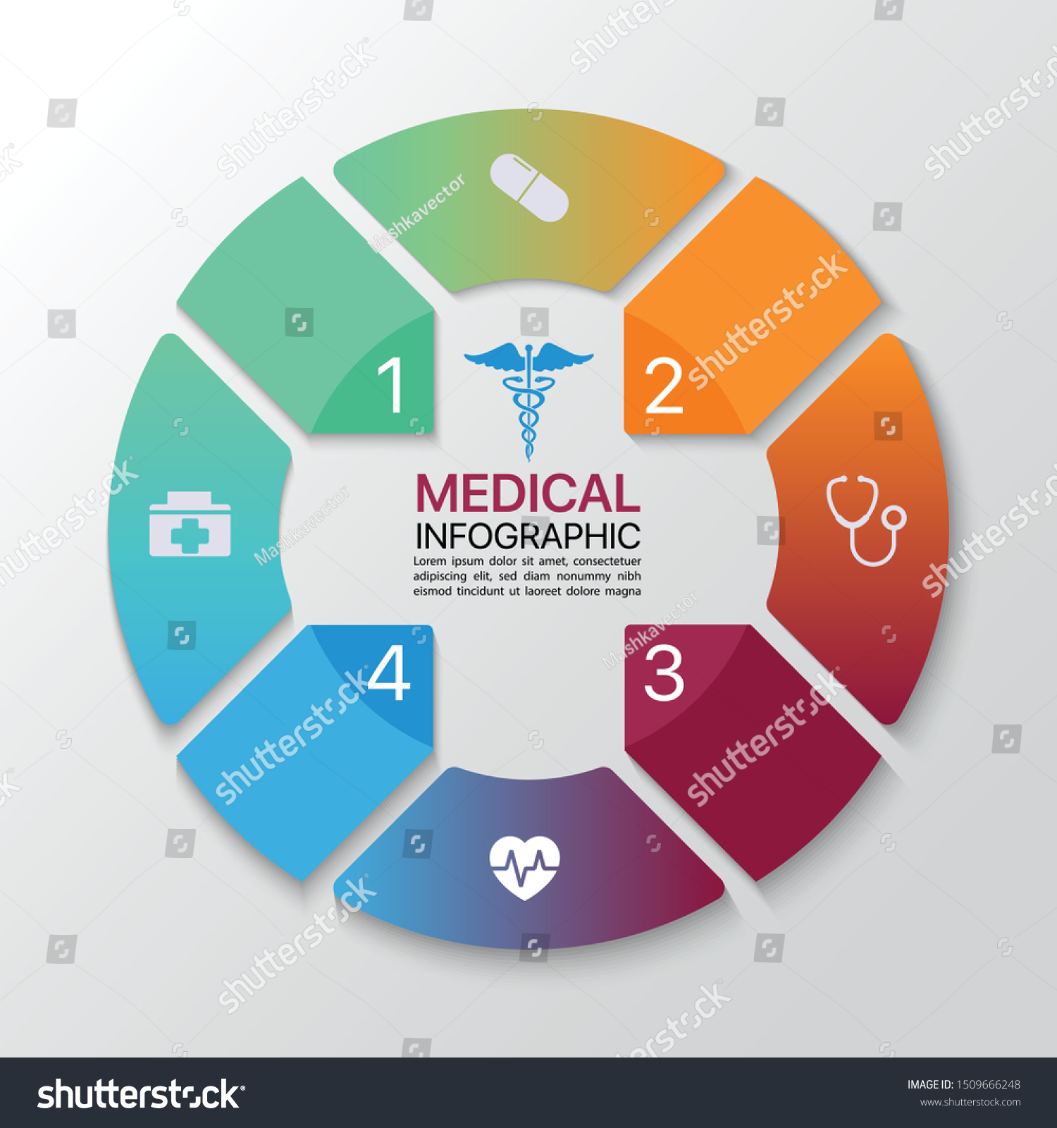 Illustration Vector Healthcare Medical Infographic Diagram Stock Vector ...