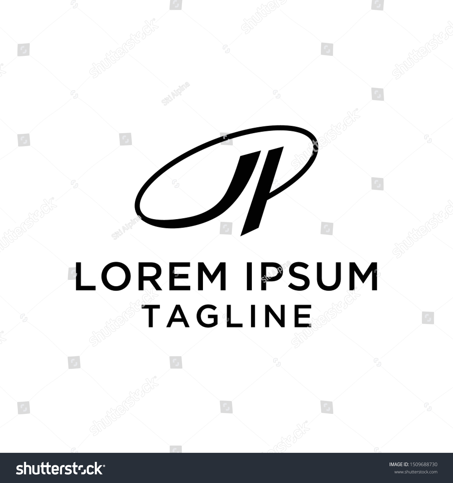 Initial Letter Logo Jp Logo Template Stock Vector (royalty Free 