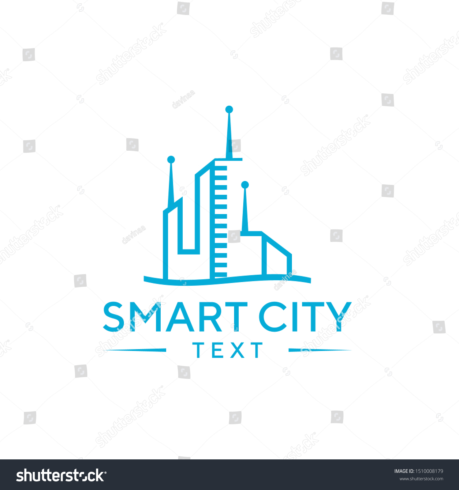 Smart City Logo Vector Template Technology Stock Vector (Royalty Free ...