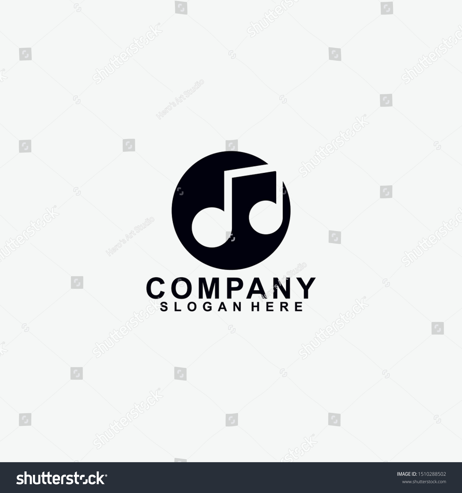 Music Logo Modern Design Template Isolated Stock Vector (Royalty Free ...