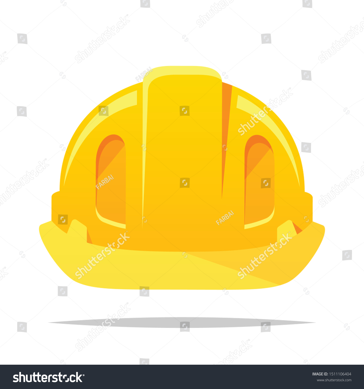 Construction Hat Vector Isolated Illustration Stock Vector (Royalty ...