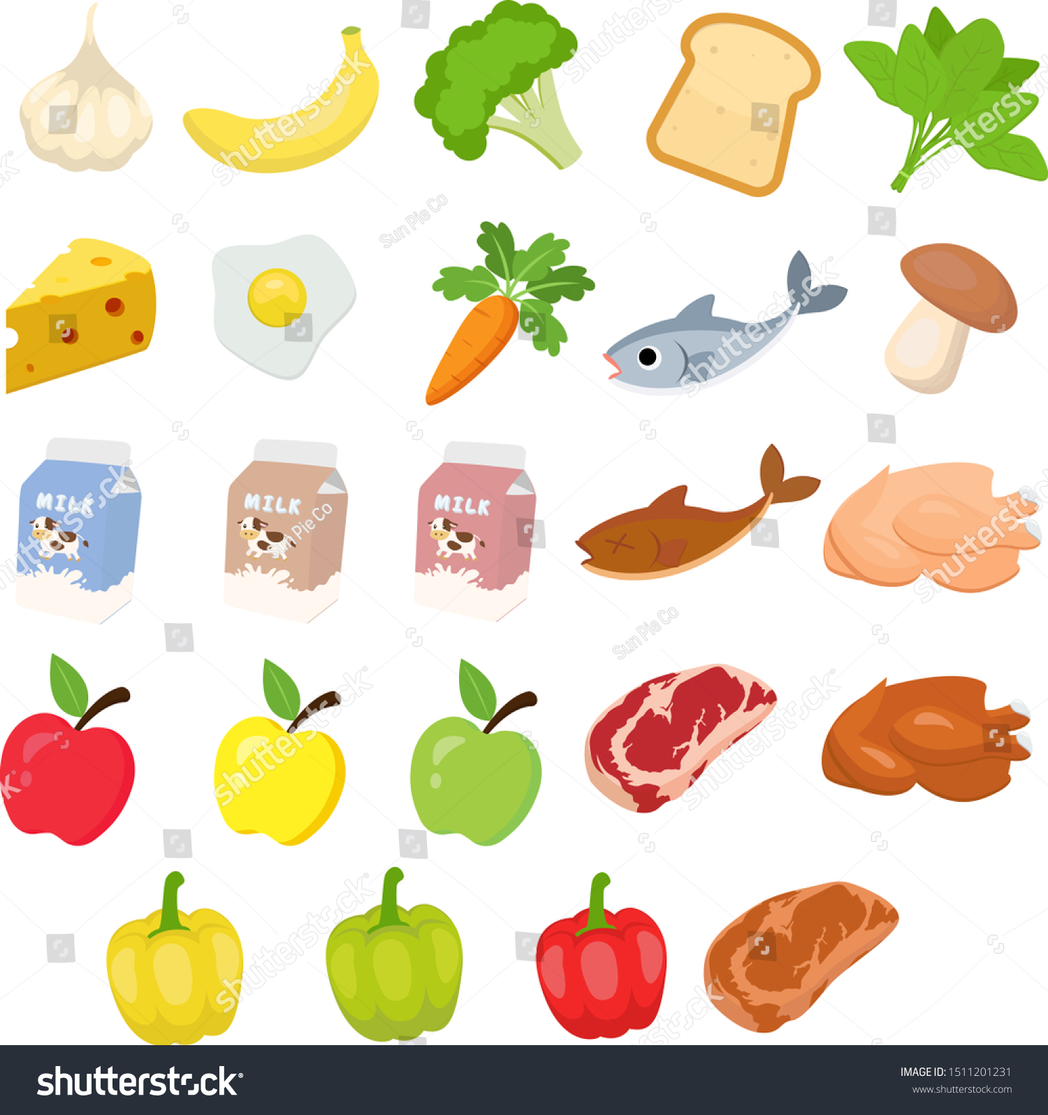 Sticker Poster World Day Food Clipart Stock Vector (Royalty Free ...