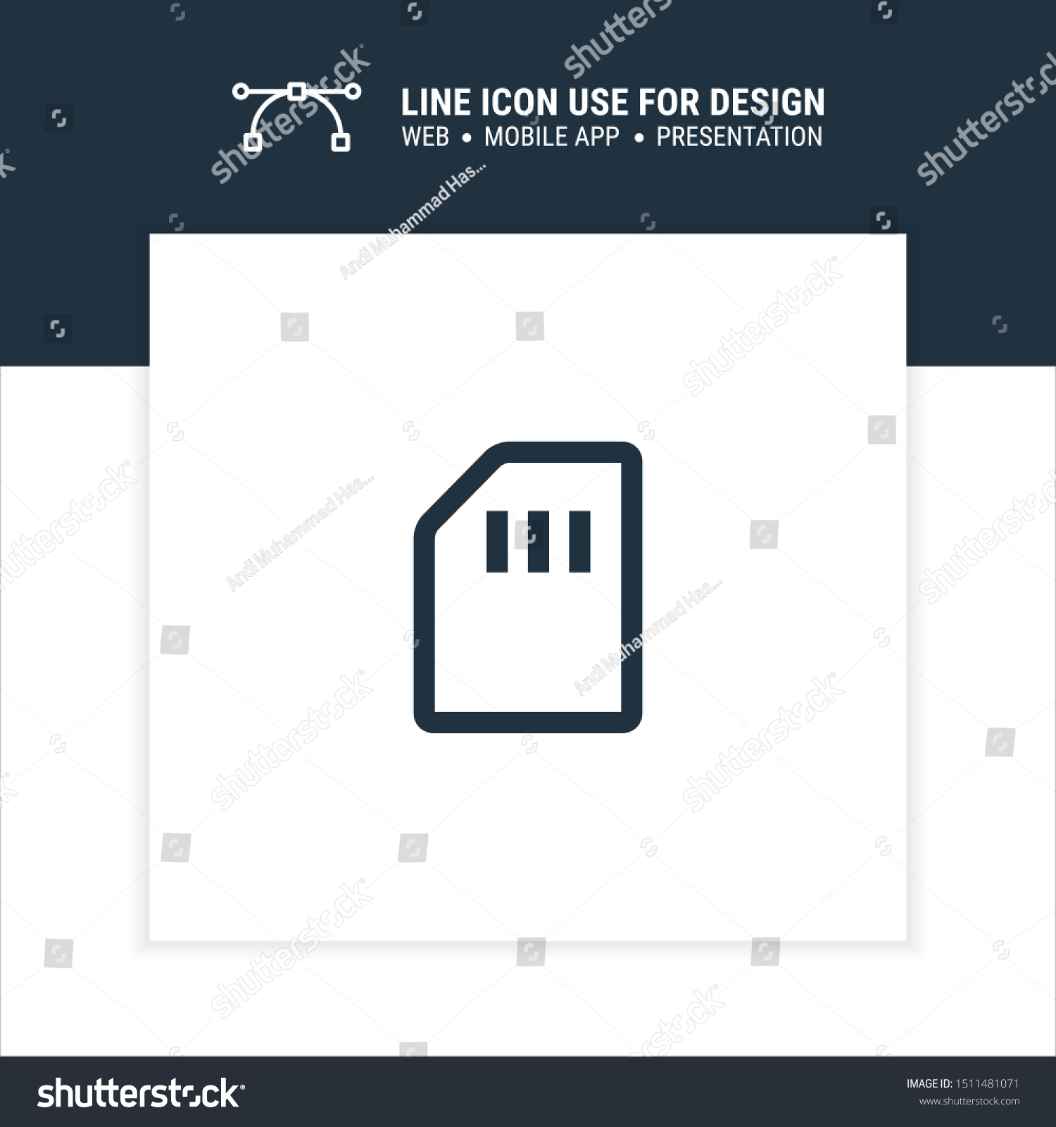 Micro Sd Card Icon Design Vector Stock Vector (Royalty Free) 1511481071 ...