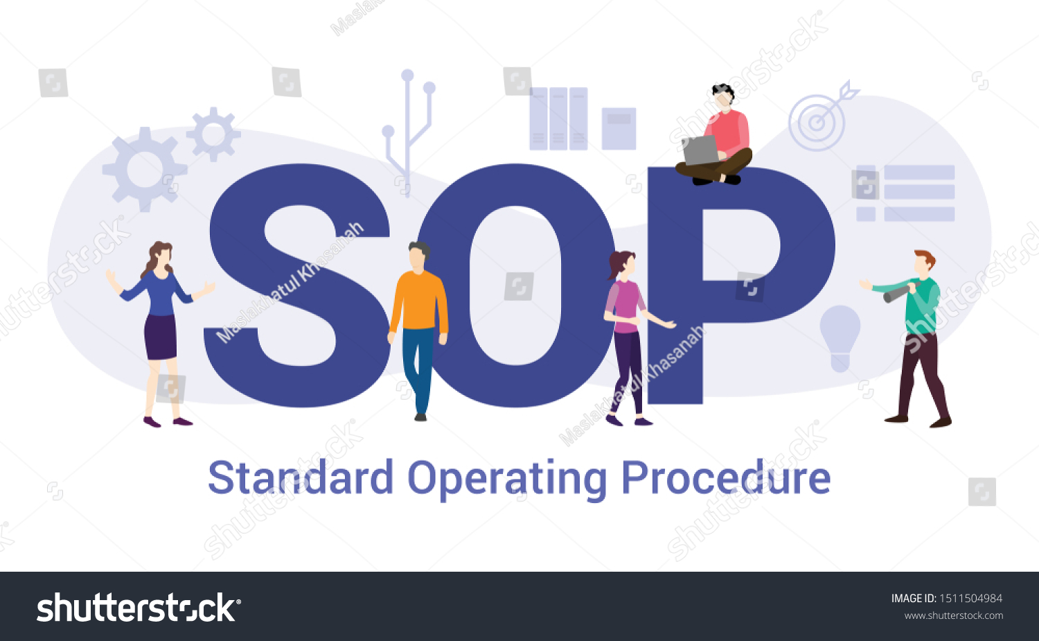 Sop Standard Operating Procedure Concept Big Stock Vector (Royalty Free ...