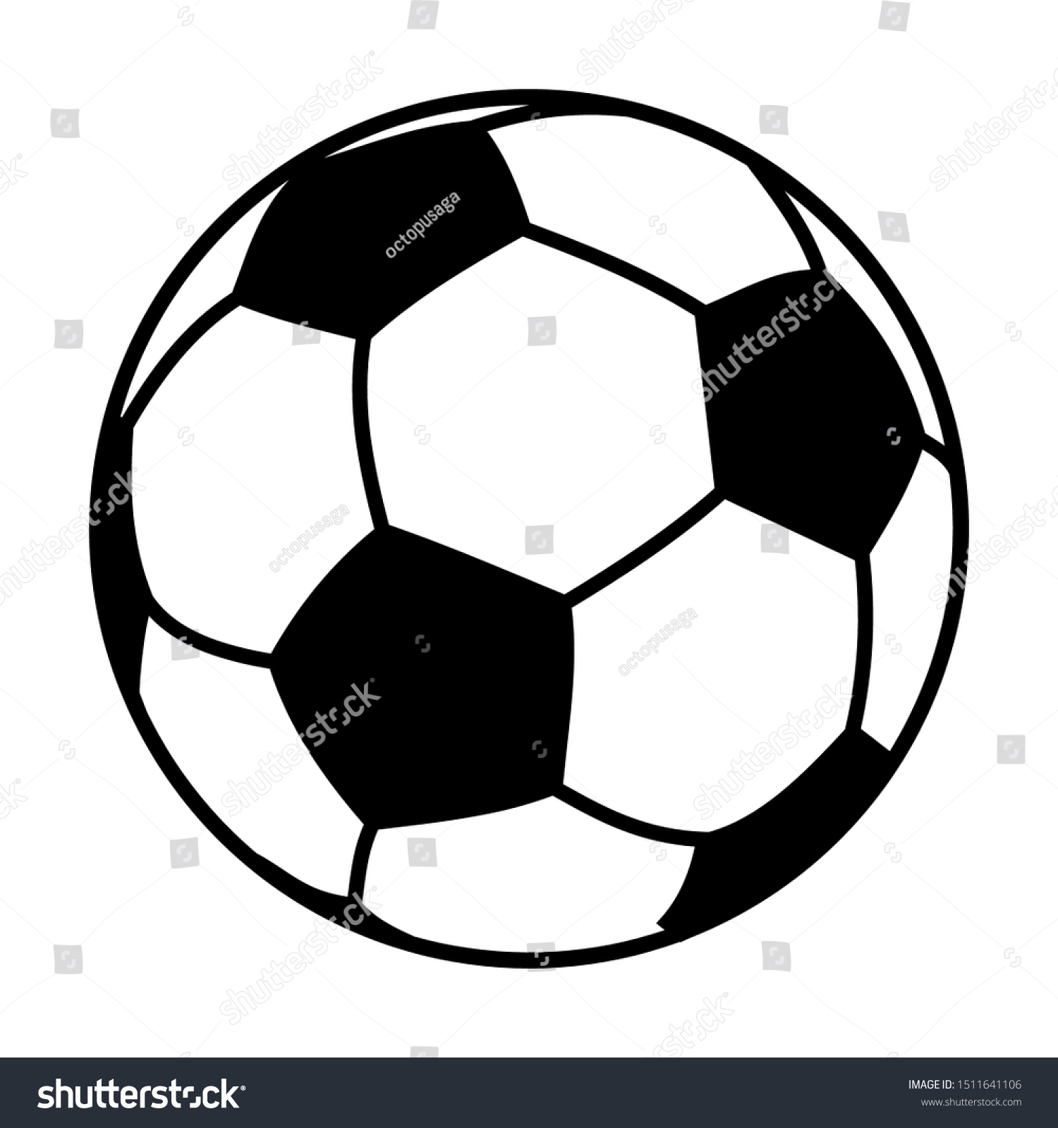 Soccer Football Ball Vector Isolated On Stock Vector (Royalty Free ...