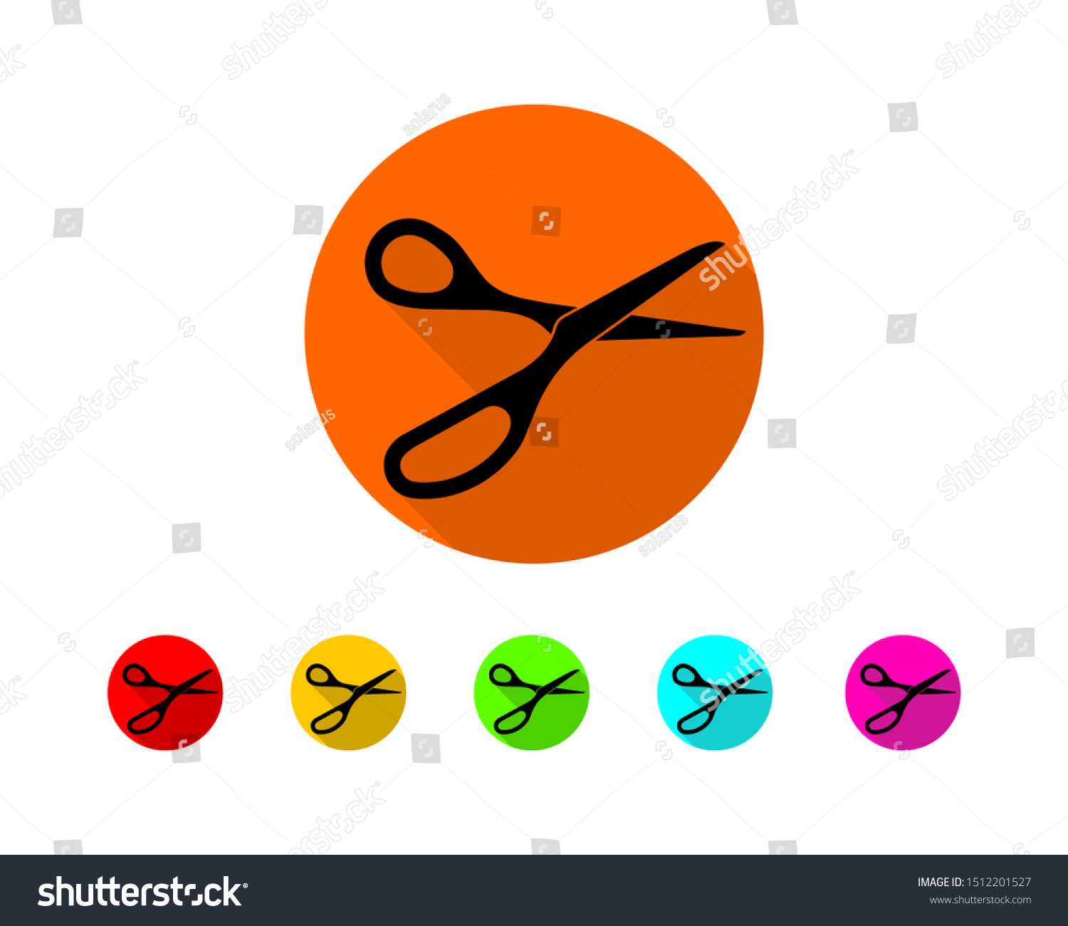 Scissor Icon Scissors Vector Design Element Stock Vector (Royalty Free ...