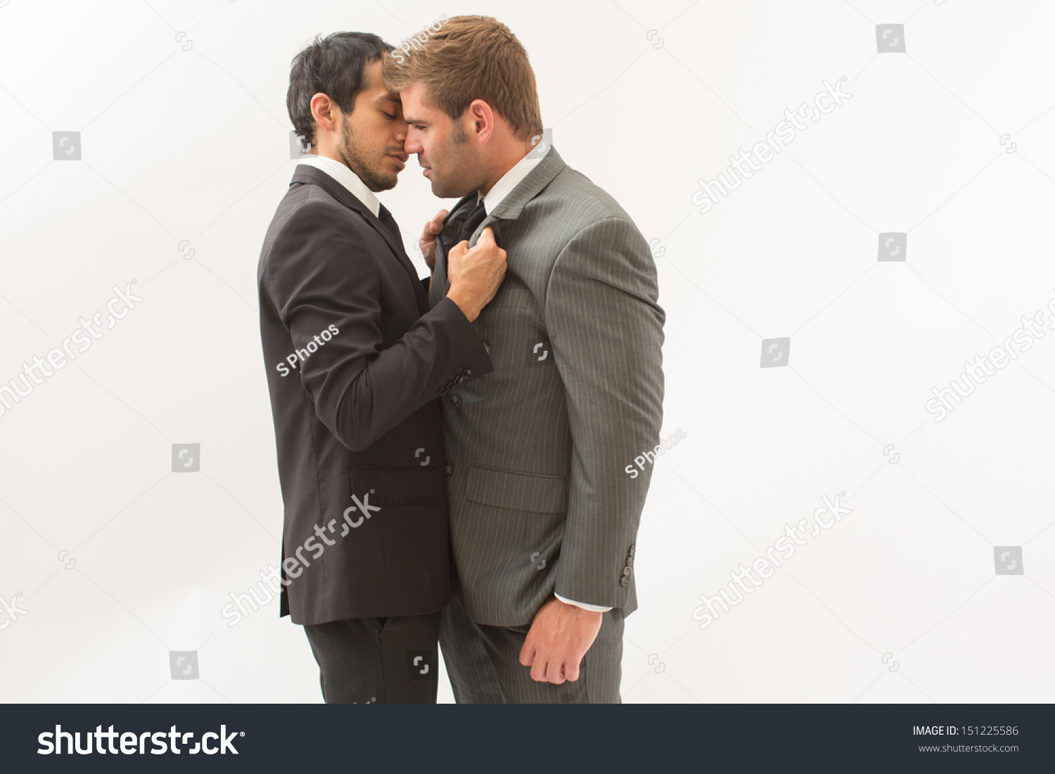 Sexy Gay Couple Suits Foto De Stock 151225586 Shutterstock 