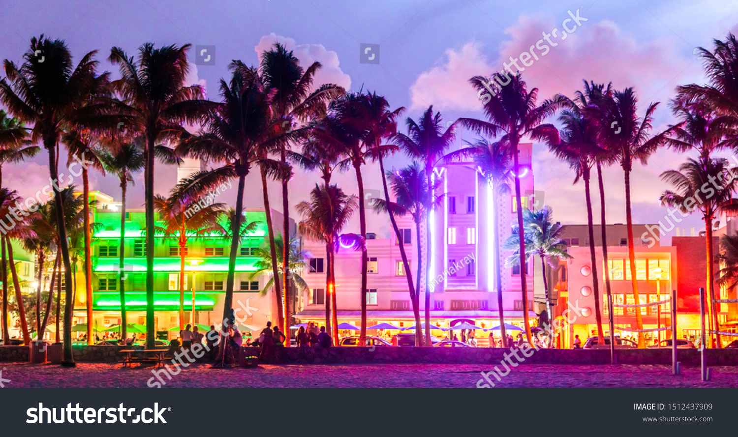Miami Beach Ocean Drive Hotels Restaurants Stock Photo 1512437909 Shutterstock Miami Beach Ocean Drive Hotels Restaurants Stock Photo 1512437909 Shutterstock