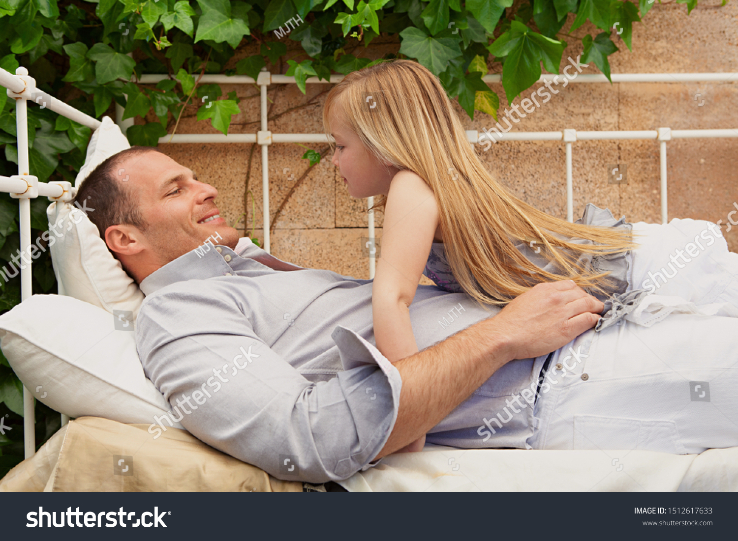 Dad And Daughter Share A Bed