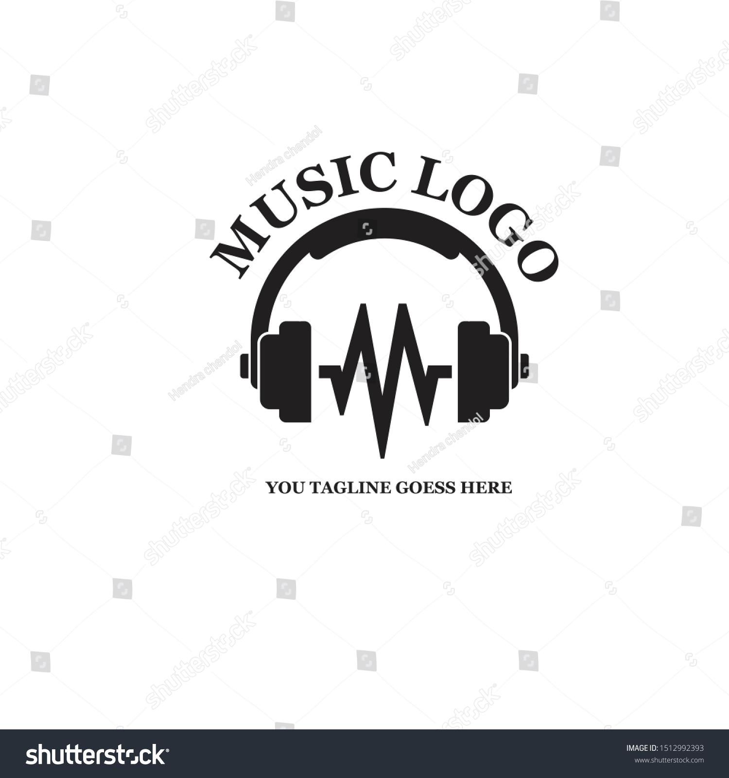 Minimalist Modern Music Logo Suitable Studio Stock Vector (Royalty Free ...