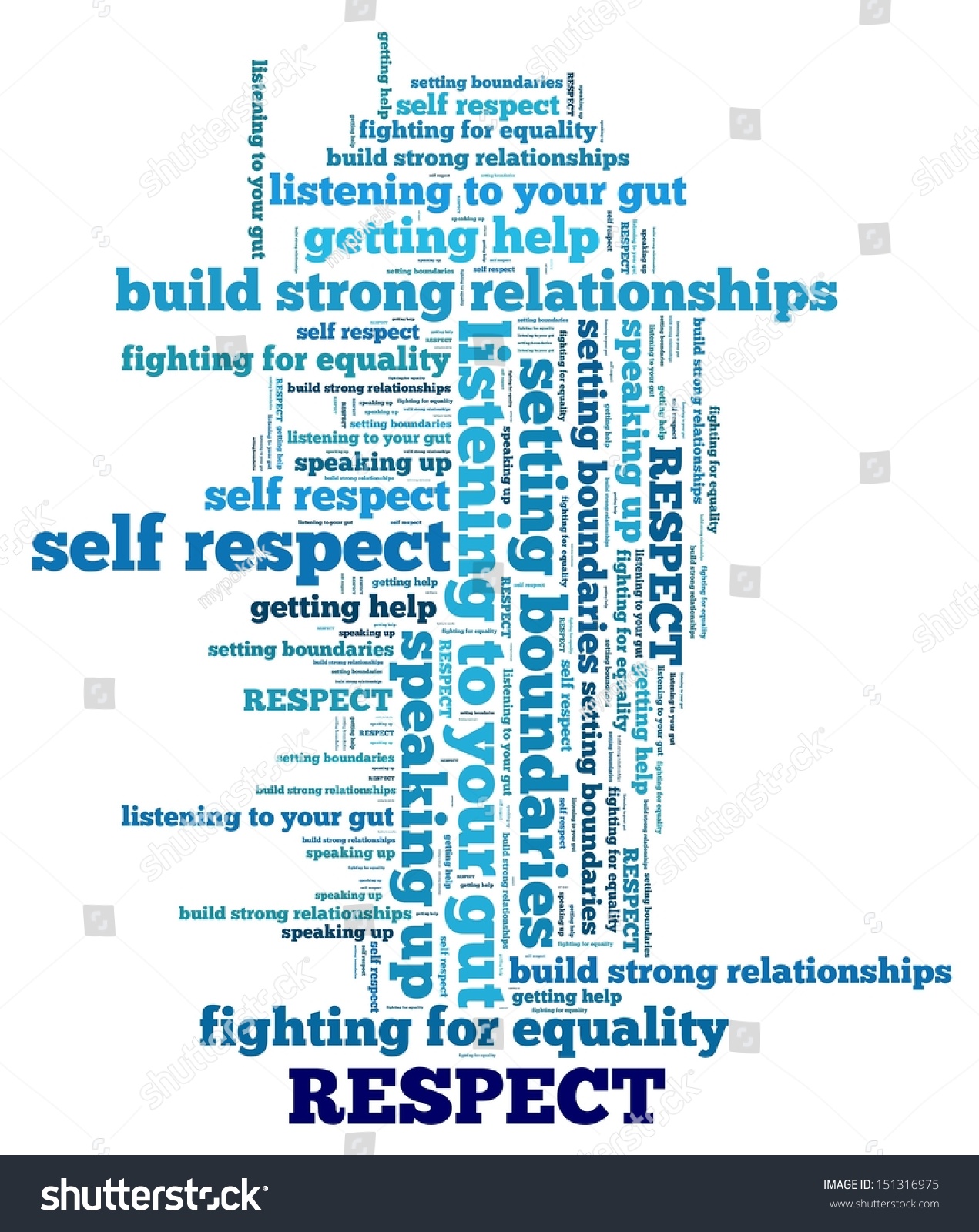 Respect Concept Word Collage Stock Illustration 151316975 | Shutterstock