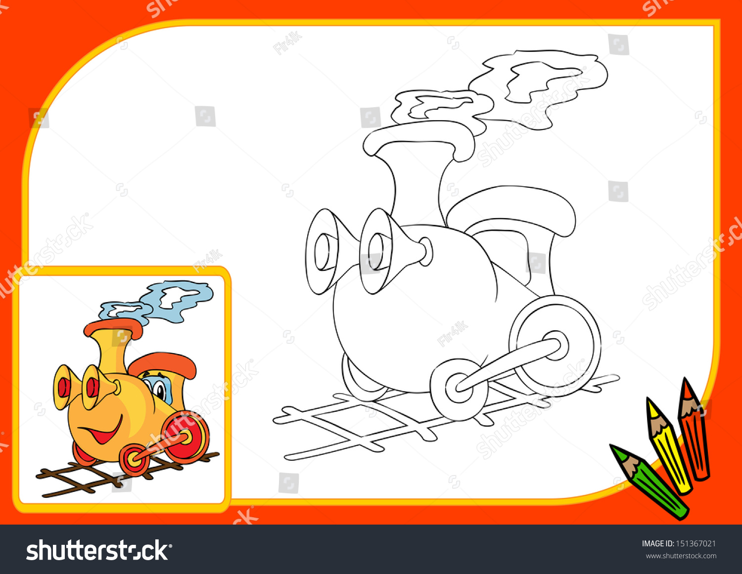 Coloring Book Train Vector Illustration Eps8 Stock Vector Royalty Free 151367021 Shutterstock Coloring Book Train Vector Illustration Eps8 Stock Vector Royalty Free 151367021 Shutterstock