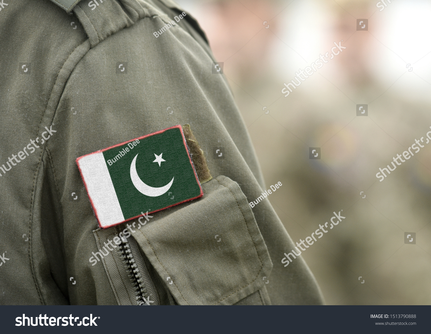 Flag Pakistan On Military Uniforms Collage Stock Photo 1513790888 ...