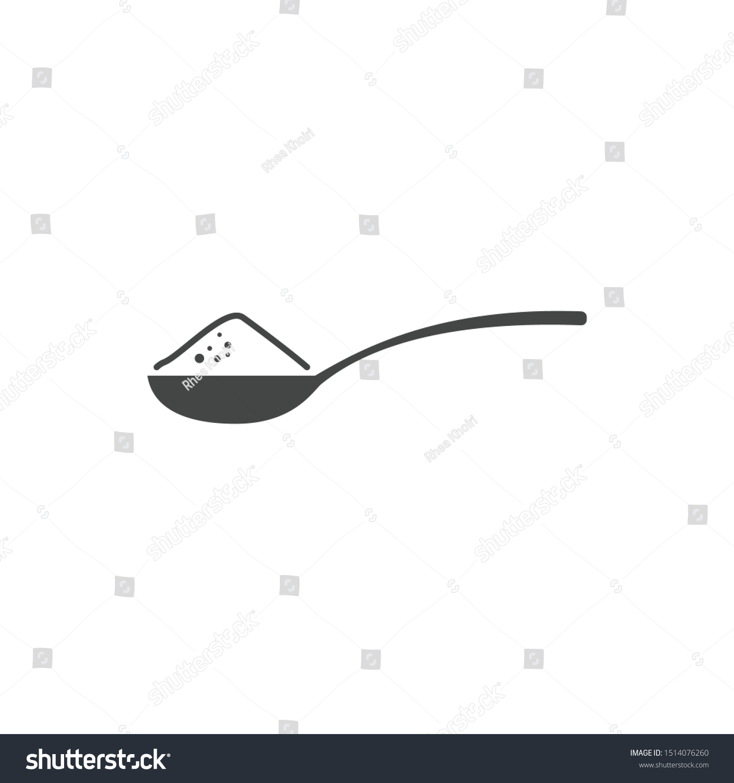 Spoon Sugar Icon Template Color Editable Stock Vector (Royalty Free ...