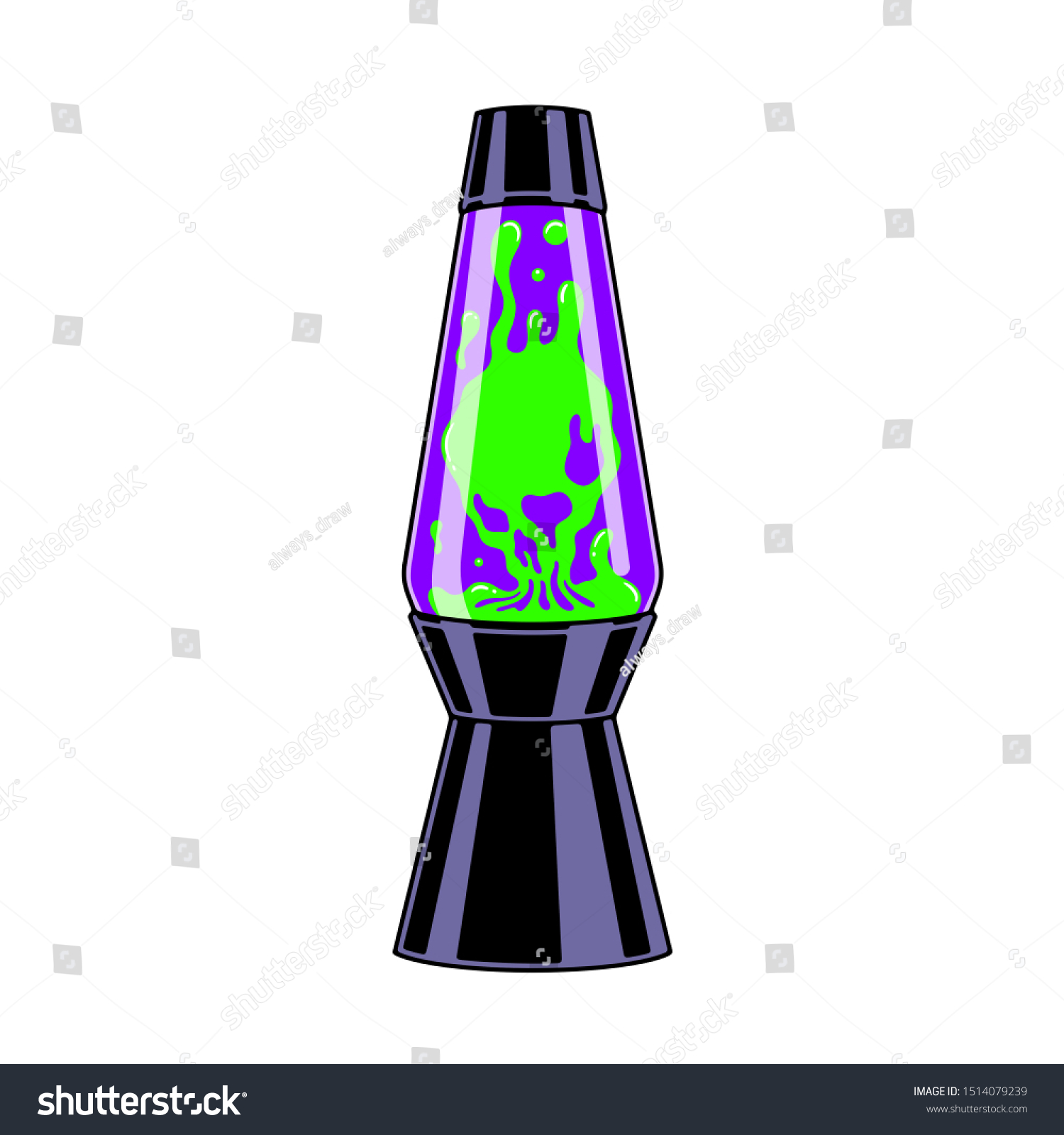 Skull Lava Lamp White Background Stock Illustration 1514079239 ...