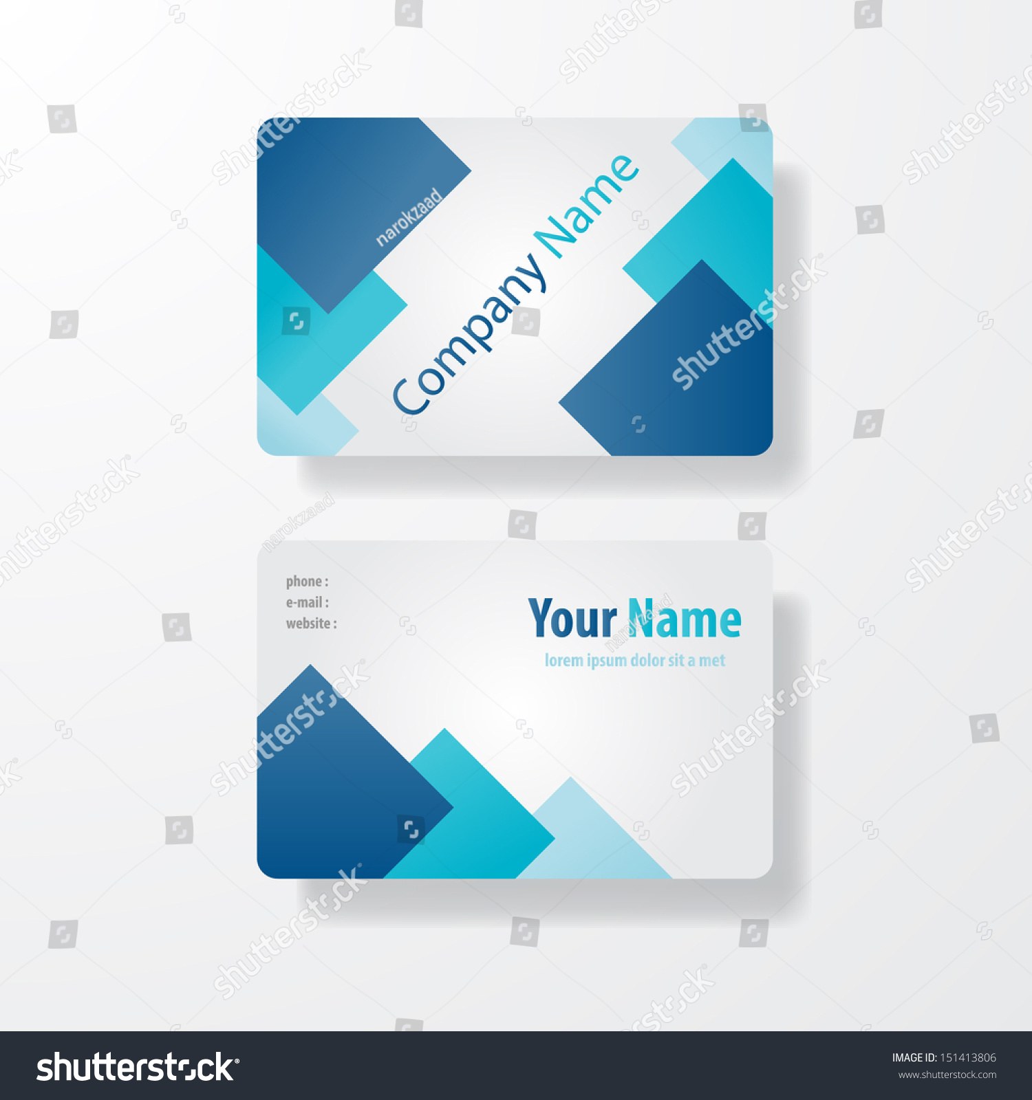 Business Card Design Front Backvector Stock Vector (Royalty Free ...