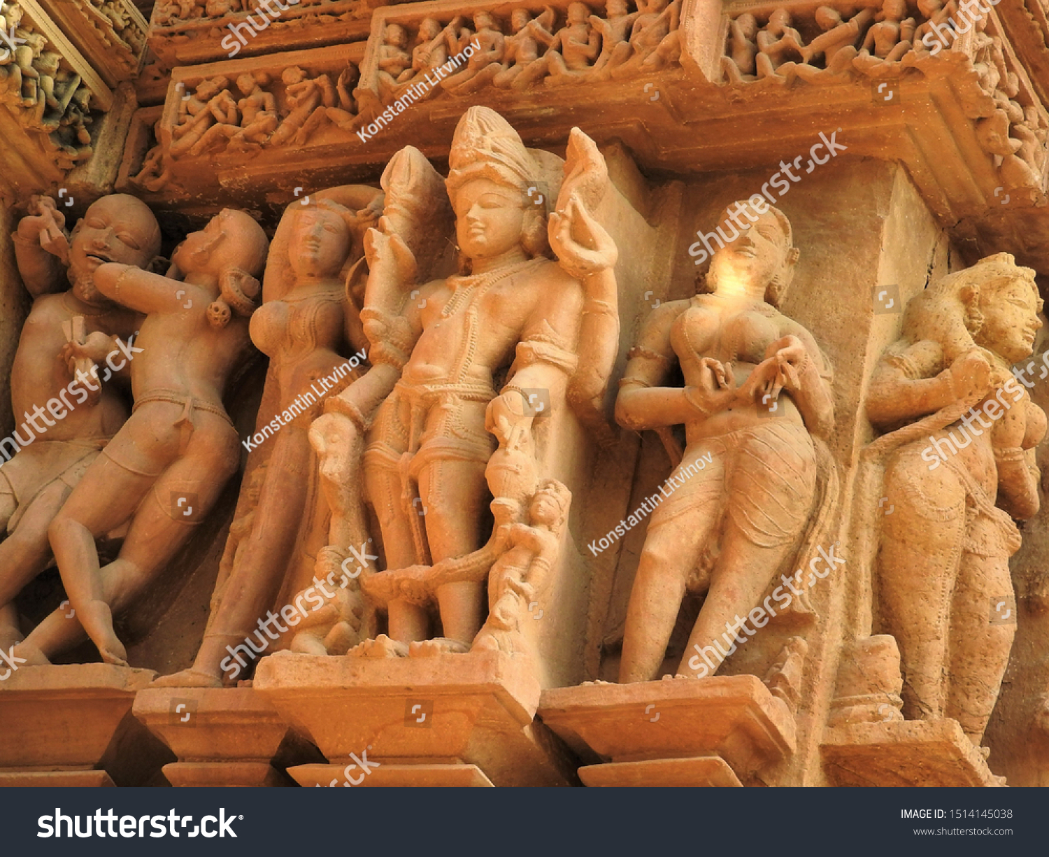 Erotic Sculptures Sex Poses Man Kajuraho Stock Photo Shutterstock