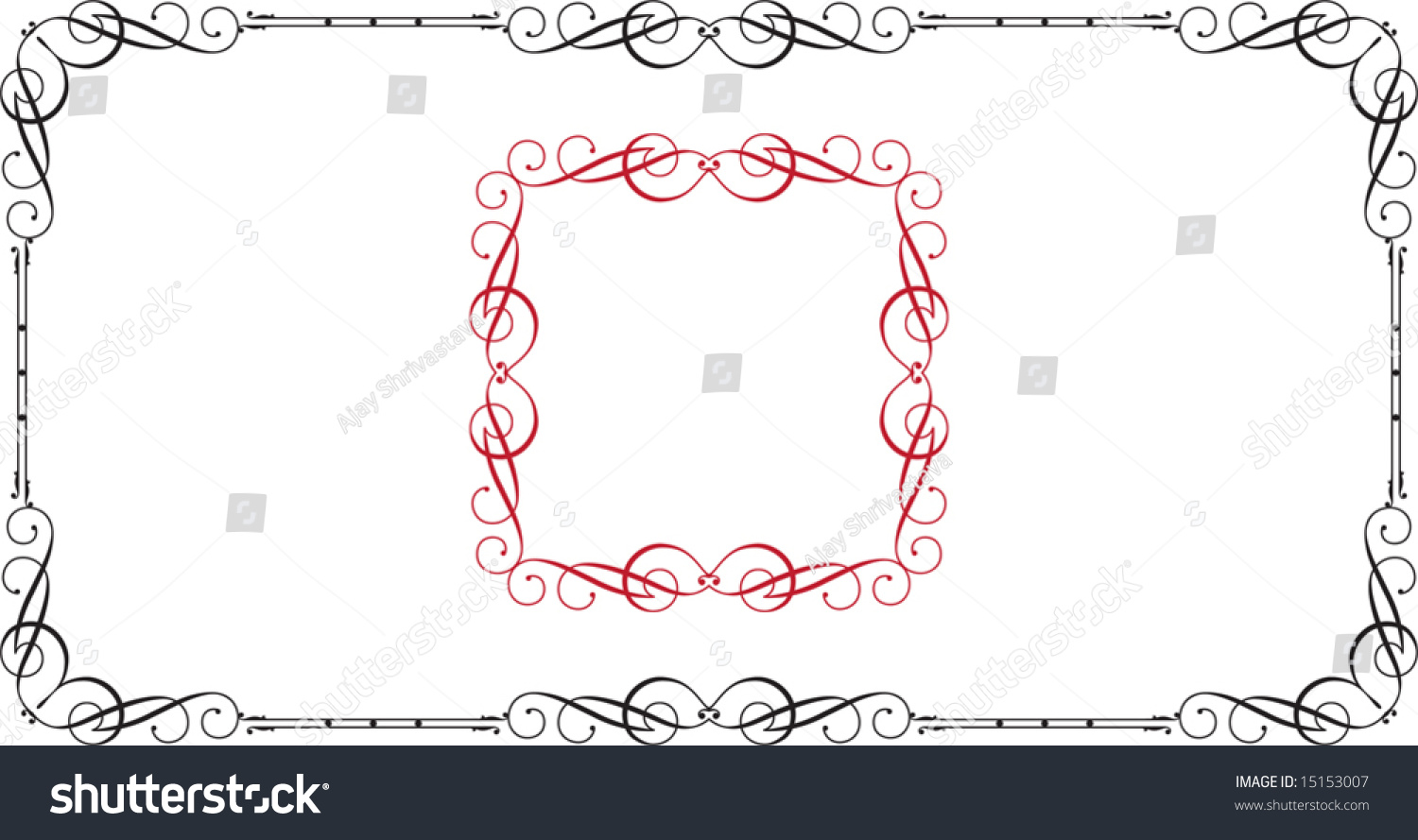 Frame Designs Border Center Piece Stock Vector (Royalty Free) 15153007 ...