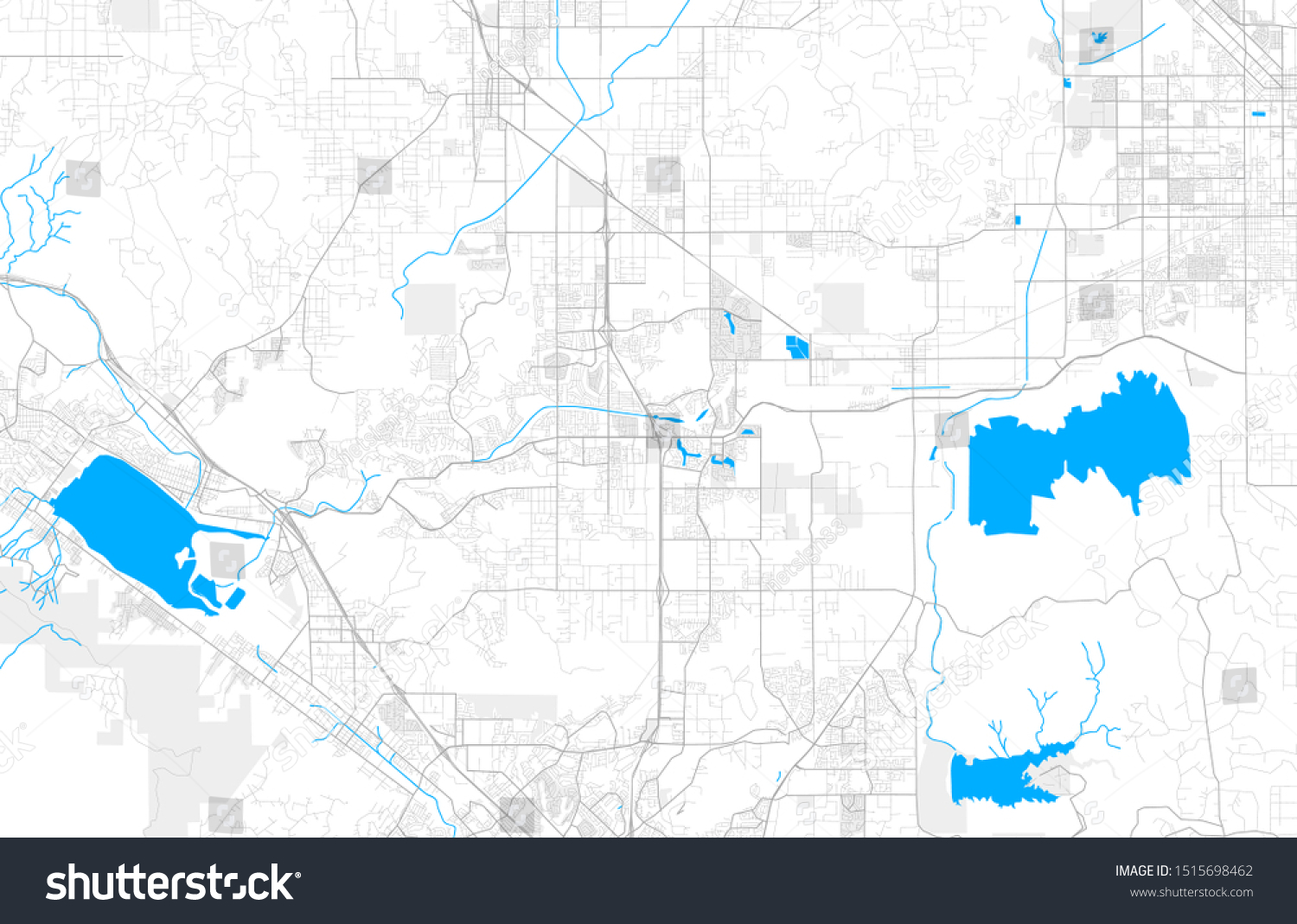 Rich Detailed Vector Area Map Menifee Stock Vector (Royalty Free ...