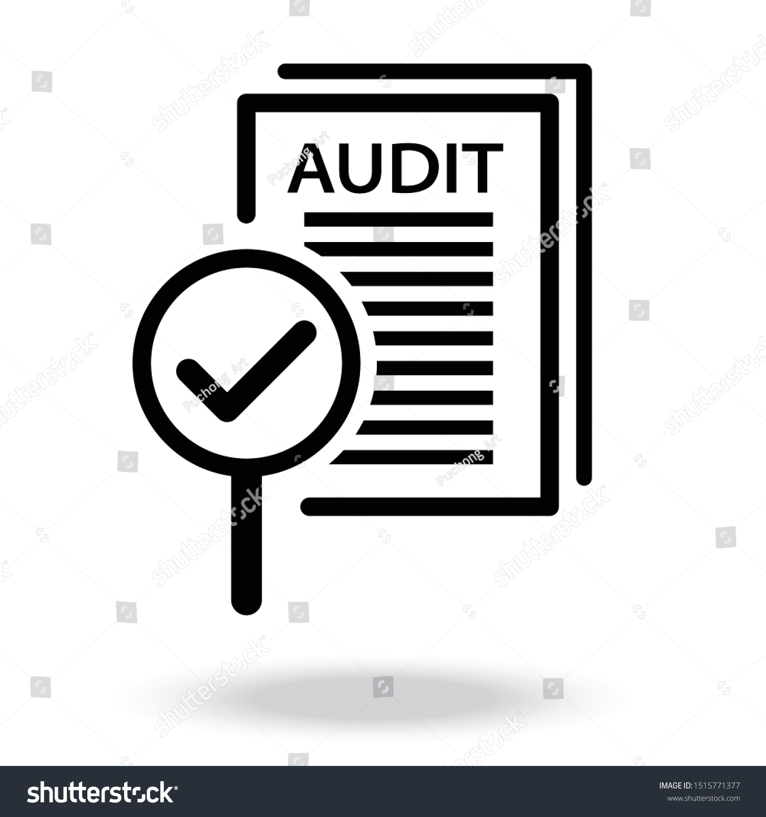 Audit Icon Document Inspection Icons Such Stock Vector (Royalty Free ...