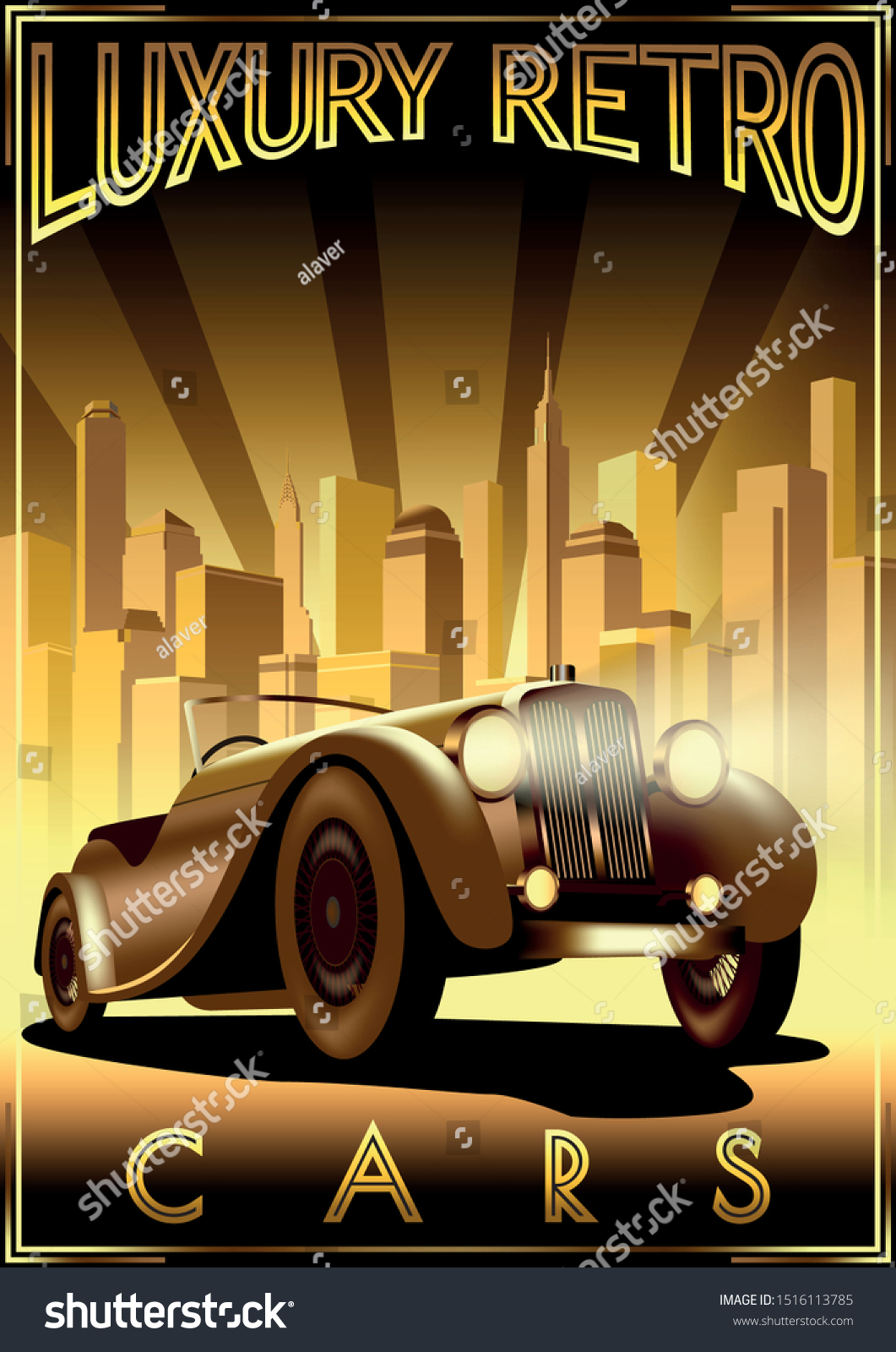 Details about   Ford Arrow 8 1933 Art Deco Vintage Poster Print Retro Style Classic Car Decor 