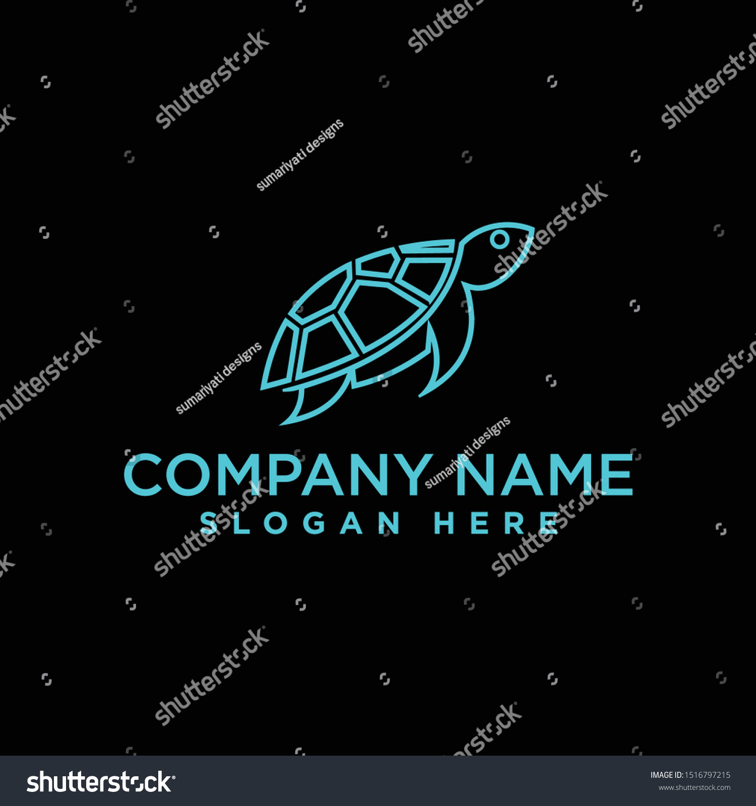 Turtle Logo Design Template Inspiration Vector Stock Vector (Royalty ...