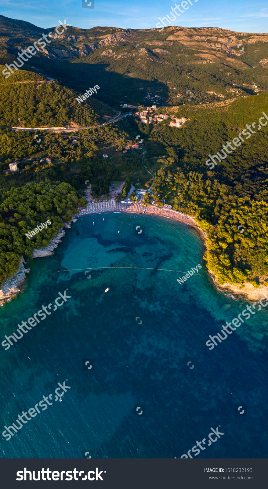 Aerial View Lucice Beach One Most Stock Photo 1518232193 | Shutterstock