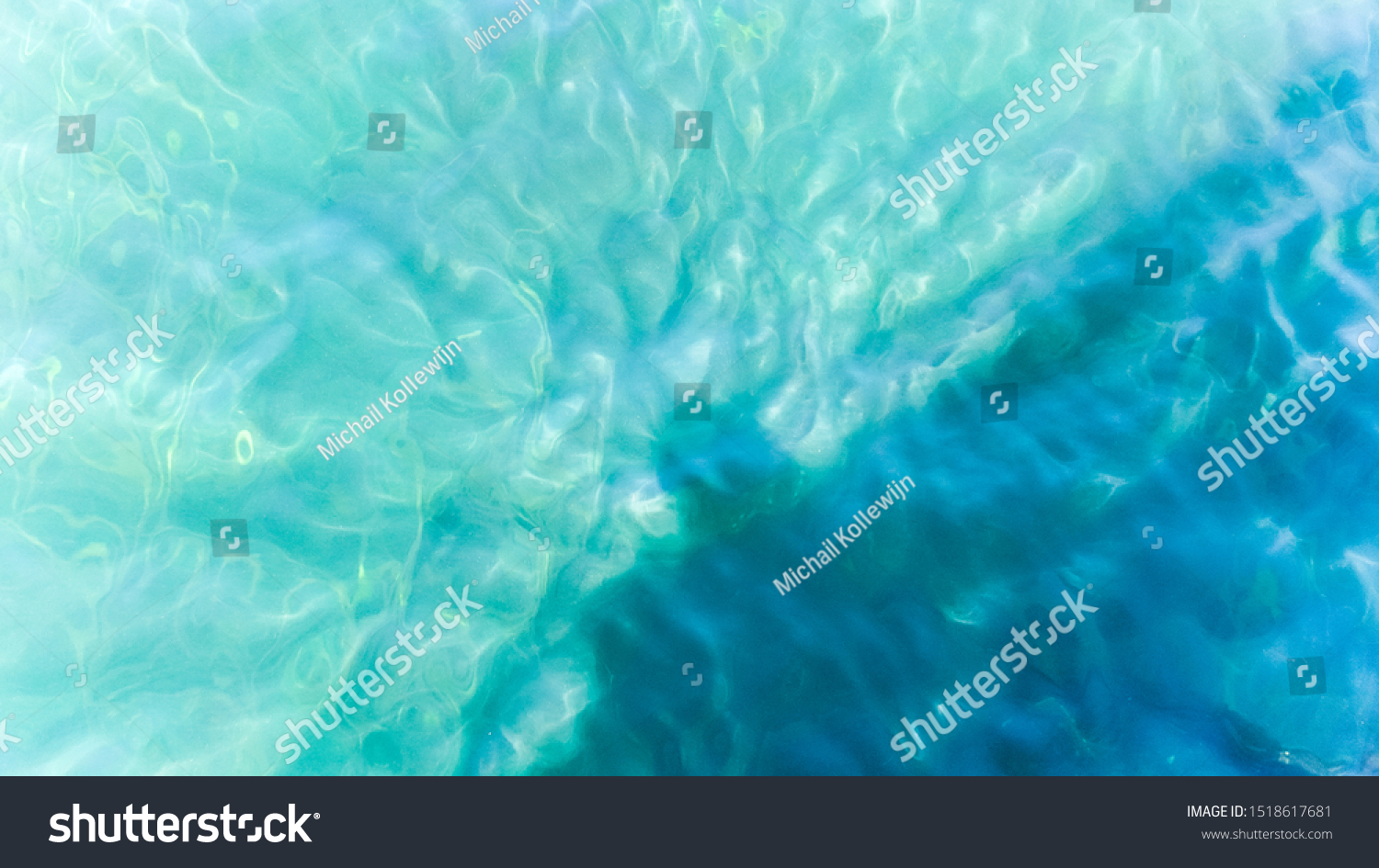 Shimmering Water Wallpaper Blue Ocean Stock Photo 1518617681 | Shutterstock