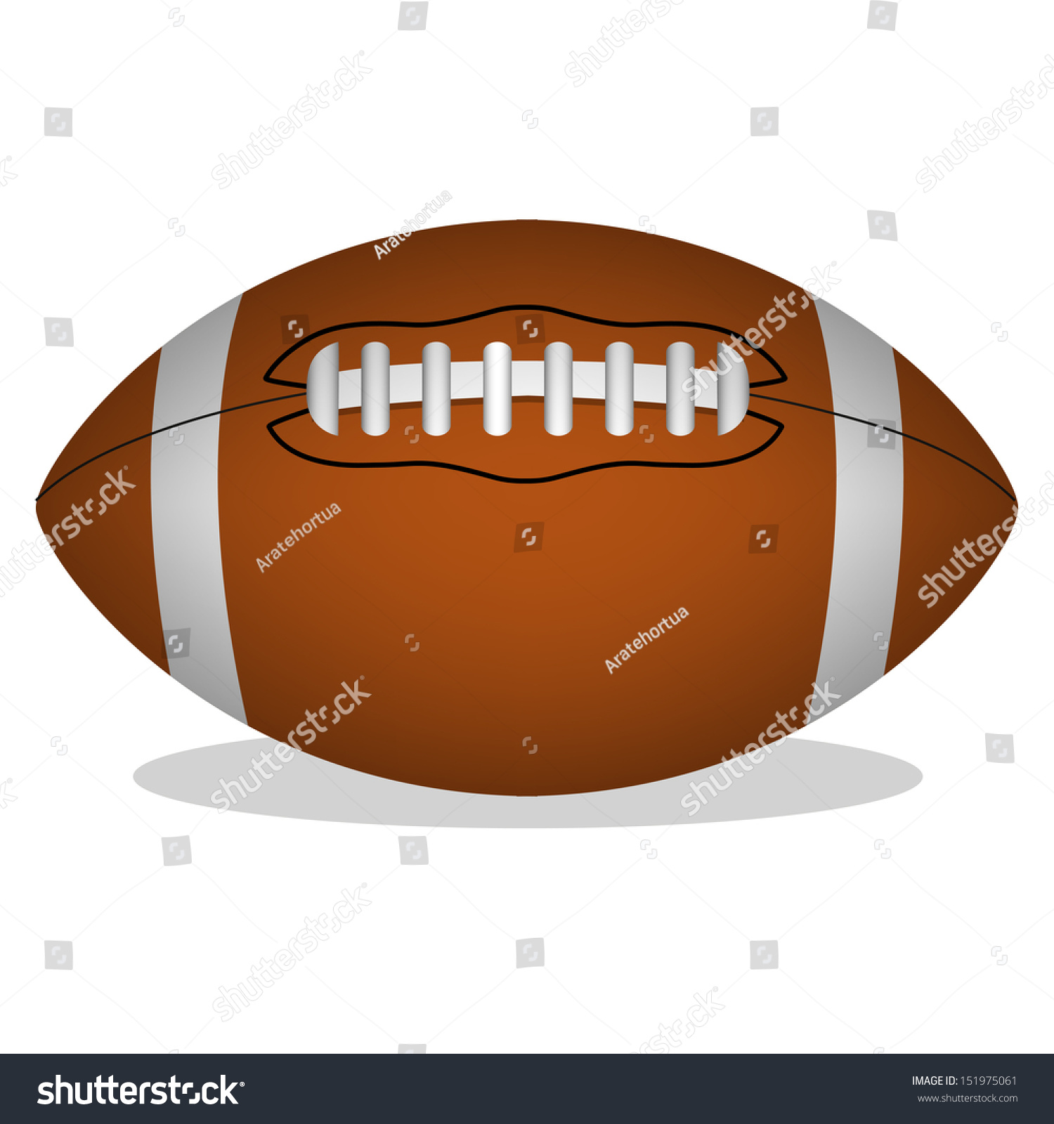 Vector Cartoon American Football Ball Stock Vector (royalty Free 