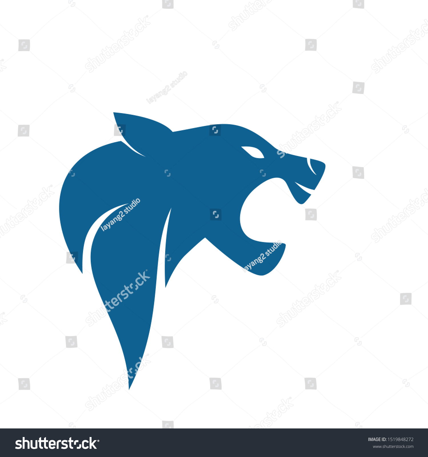 Puma Head Logo Design Template Vector Stock Vector (Royalty Free ...