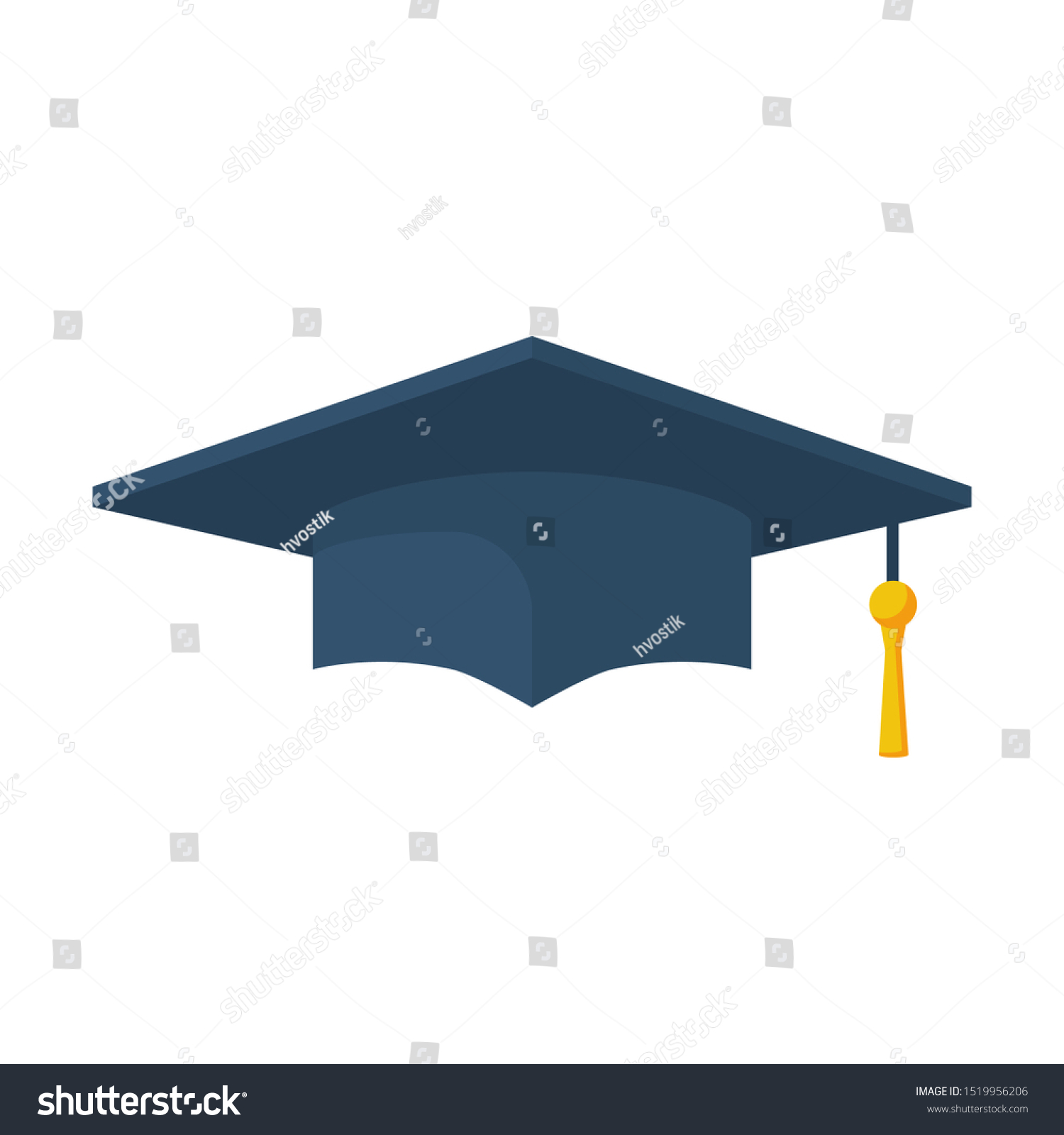 Education Icon Web Graphic Graduation Cap Stock Vector (Royalty Free ...