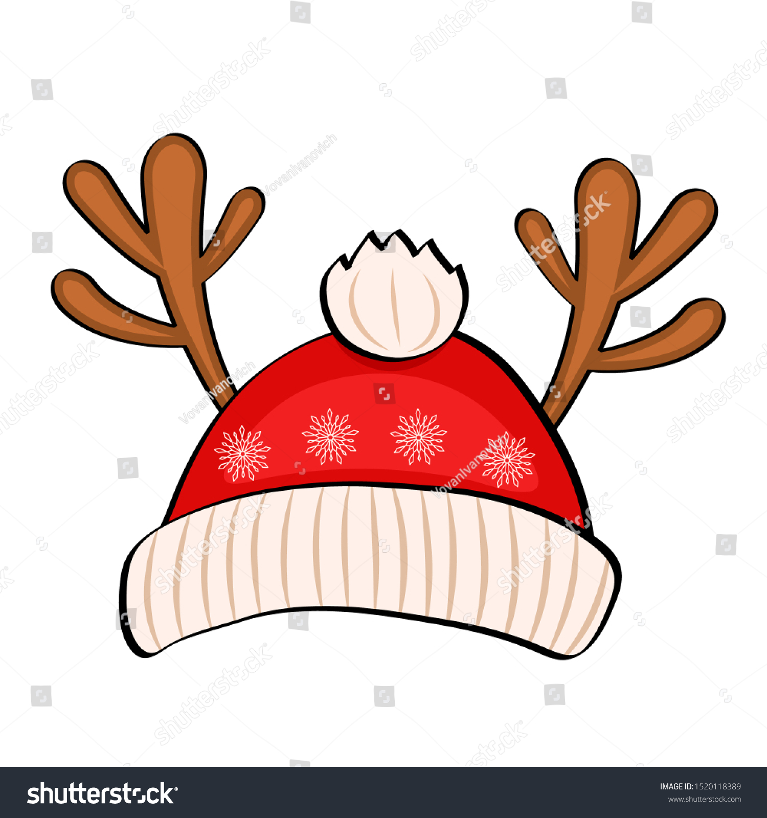 reindeer with hat